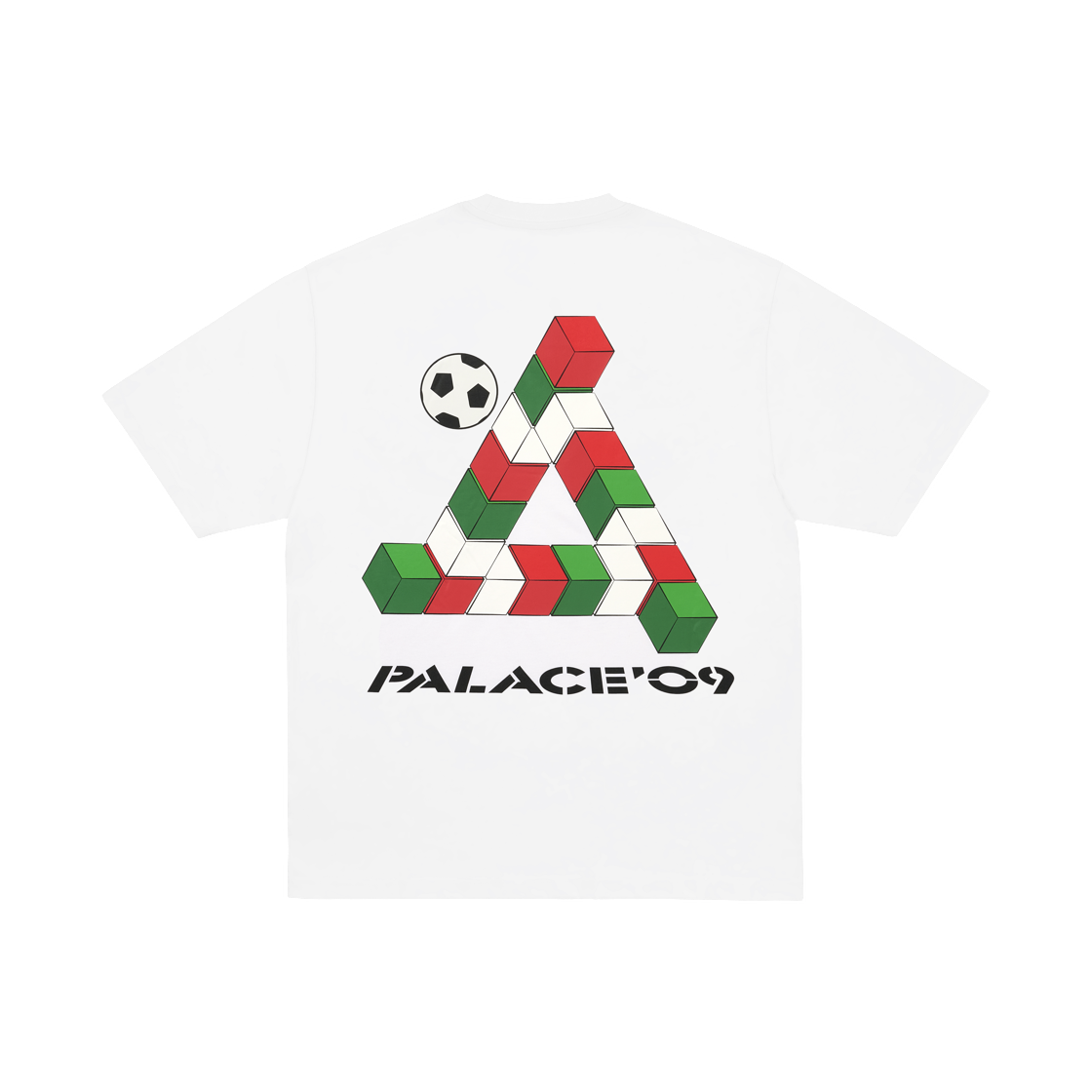 - Palace 09 Tri-Ferg T-Shirt White - 25FW