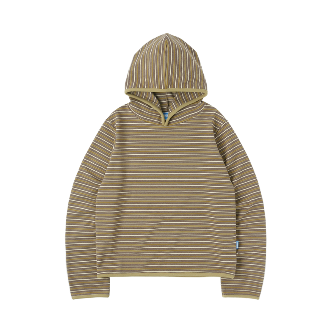 써넥트 스트라이프 테이프드 후디 머스타드(SUNNECT Stripe Taped Hoodie Mustard)