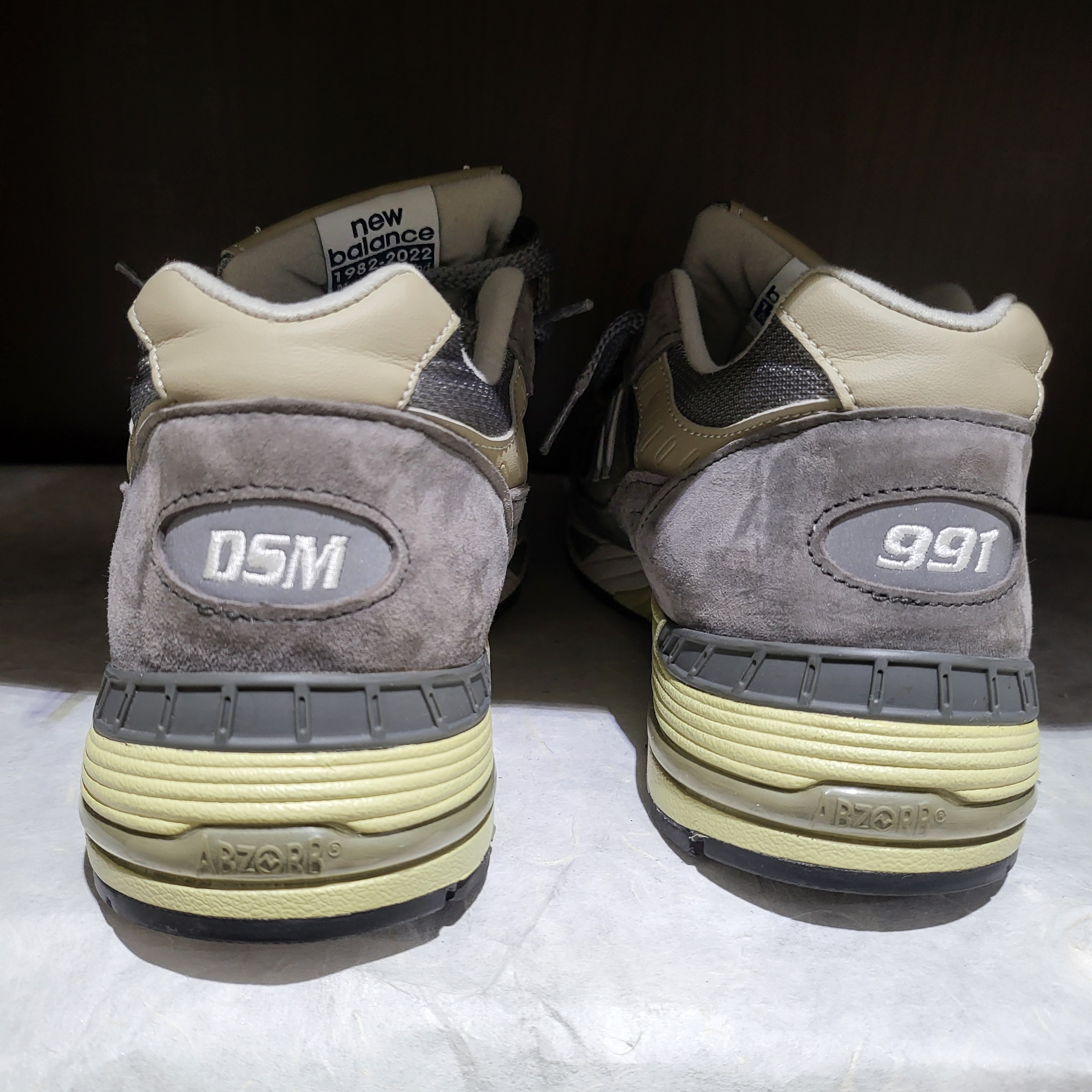 (W) New Balance x DSM 991 Made in UK Grey 착용 스타일