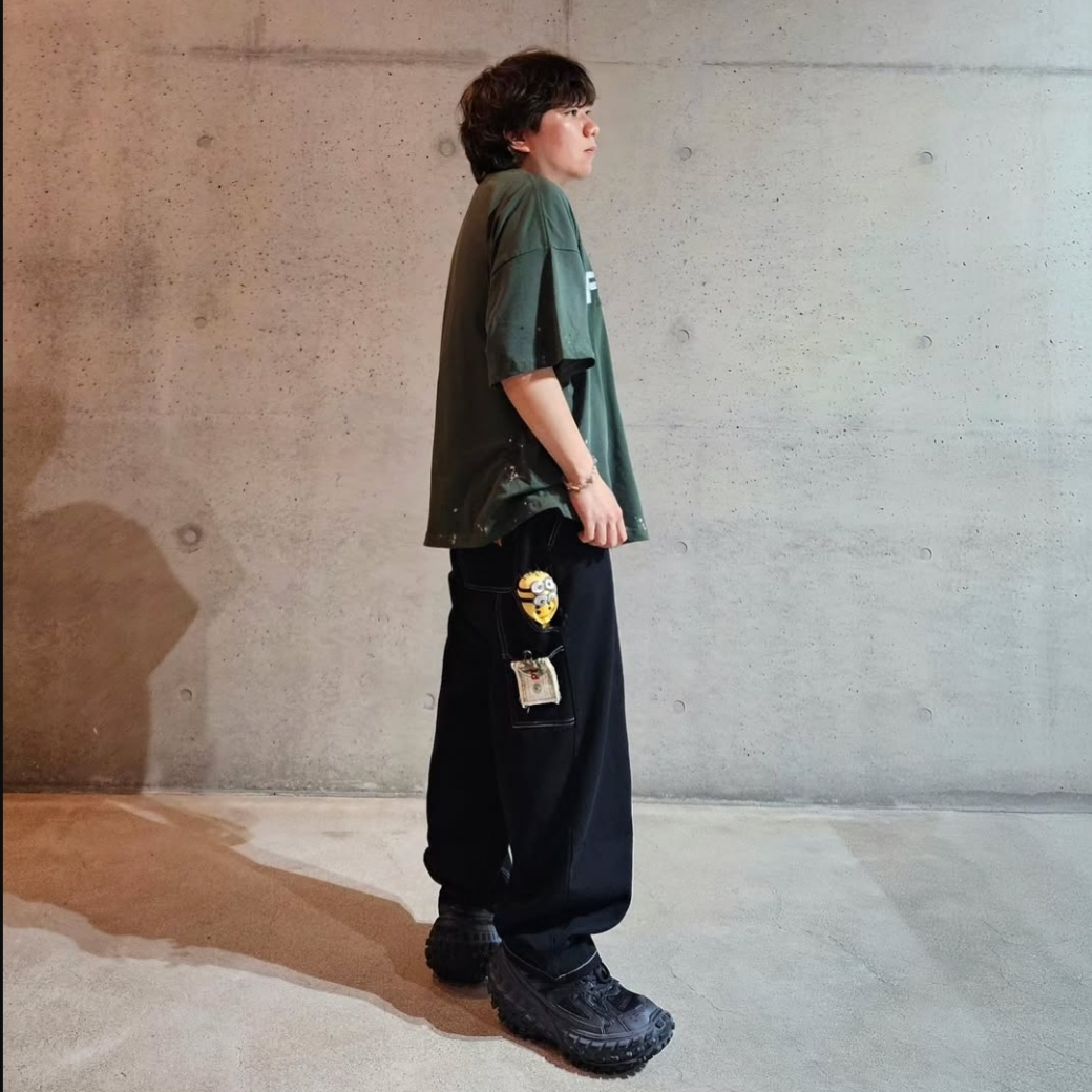 Balenciaga Defender Sneakers Black 착용 스타일