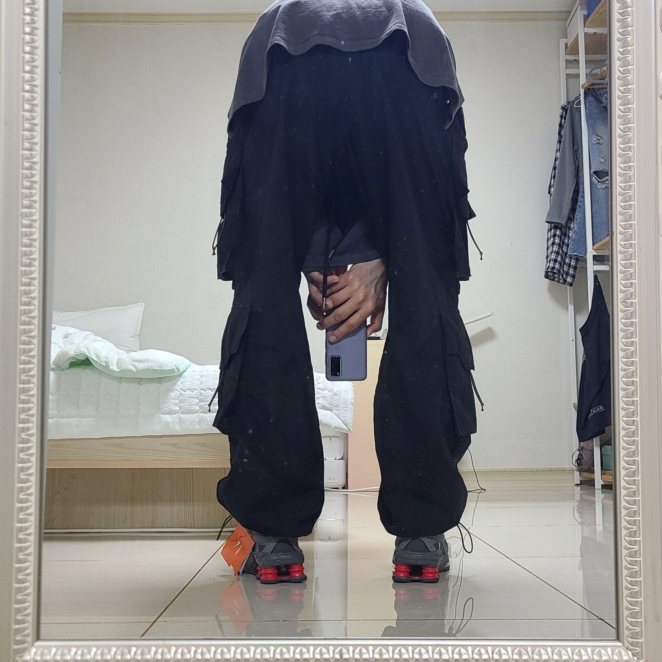 Nike Shox Ride 2 Light Graphite Anthracite, Nike Shox Ride 2 Iron Grey and Anthracite 착용 스타일 - 1