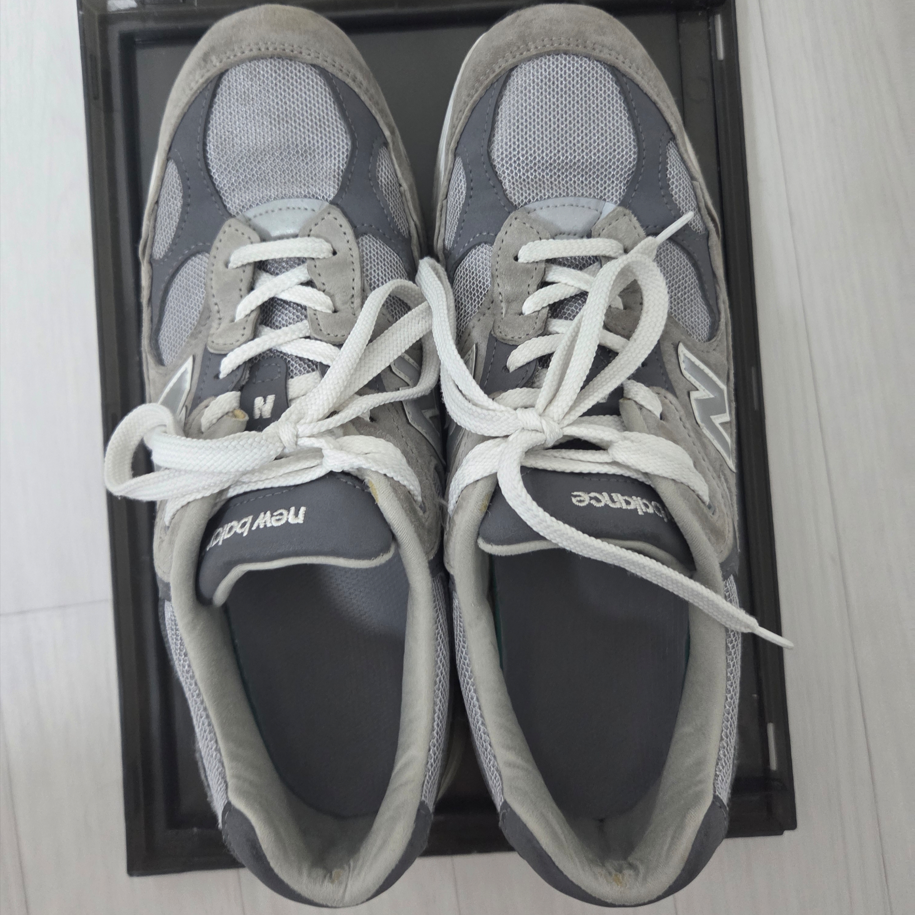 New Balance 992 Made in USA Grey - D Standard 착용 스타일