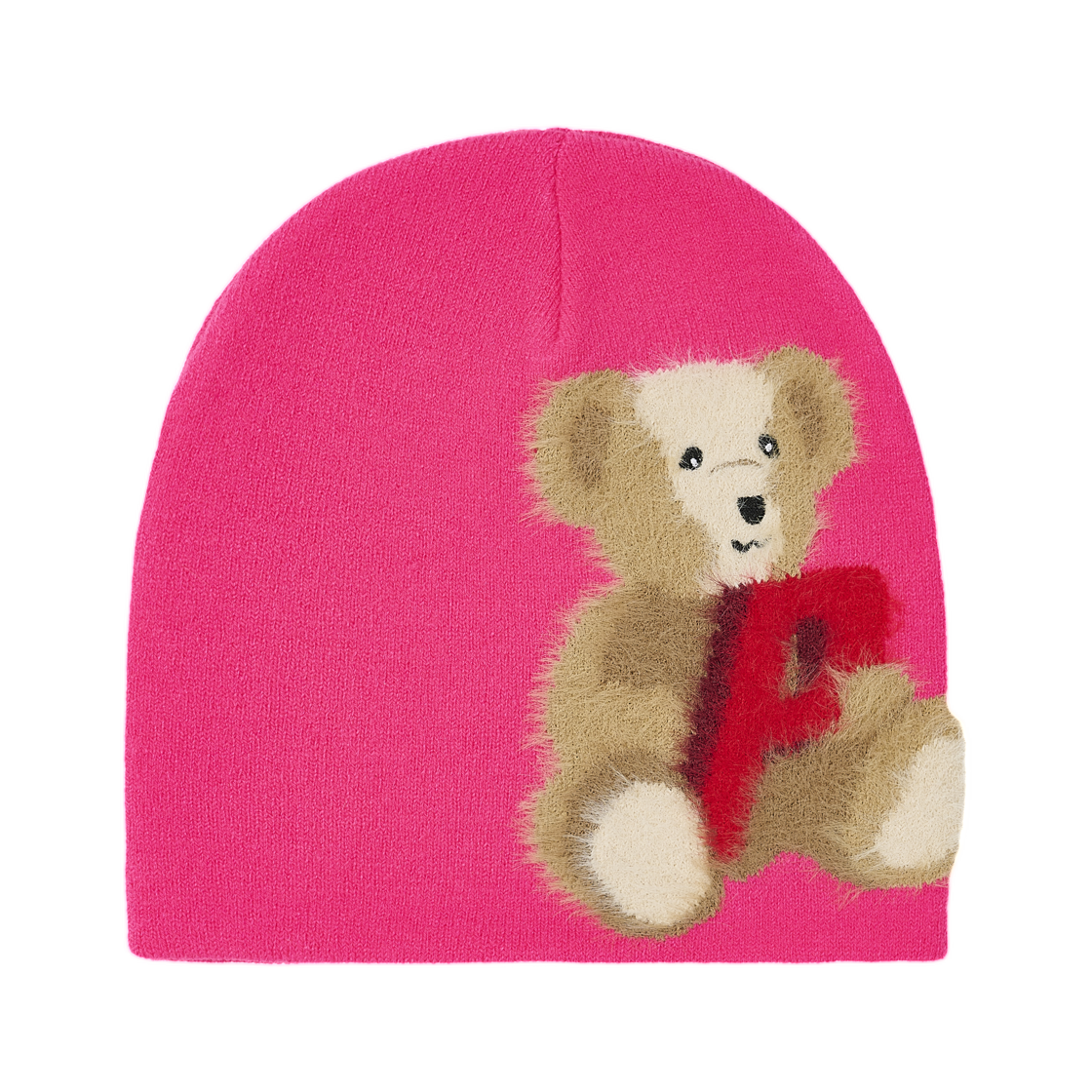 - Palace P Bear Nein Cuff Beanie Pink - 25FW