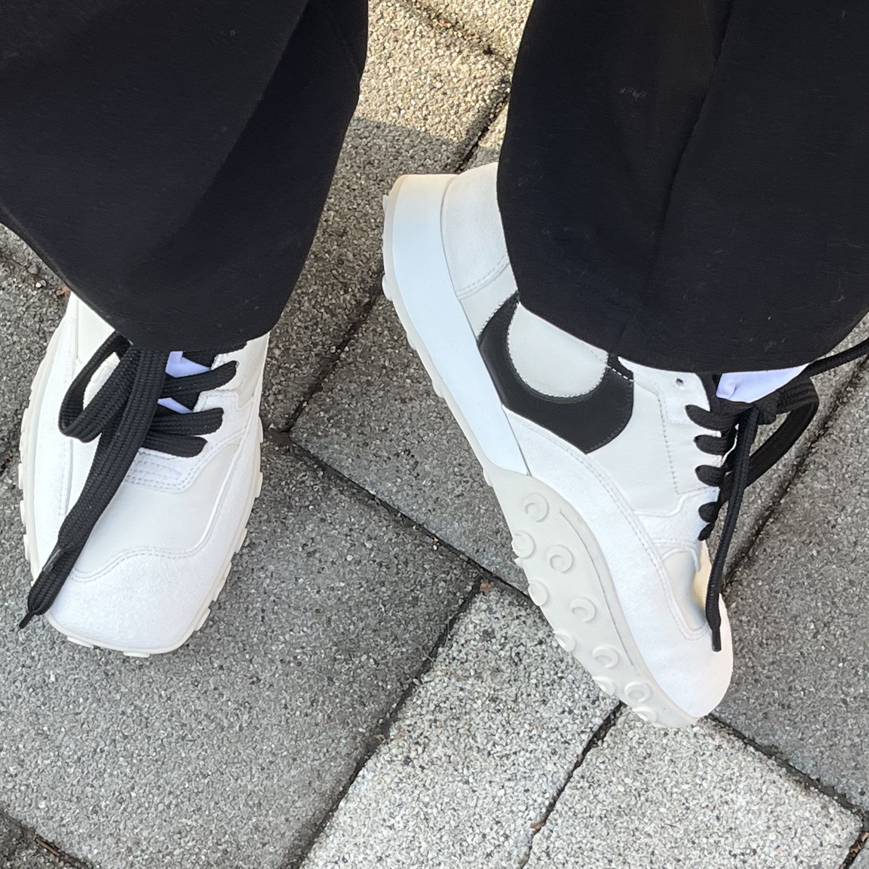 Marine Serre Rise Sneakers White 착용 스타일 - 2