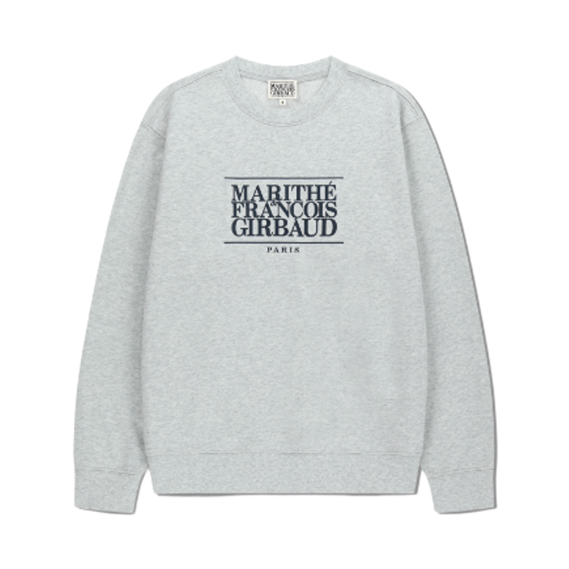 - Marithe Francois Girbaud Classic Logo Sweatshirt Light Heather Gray
