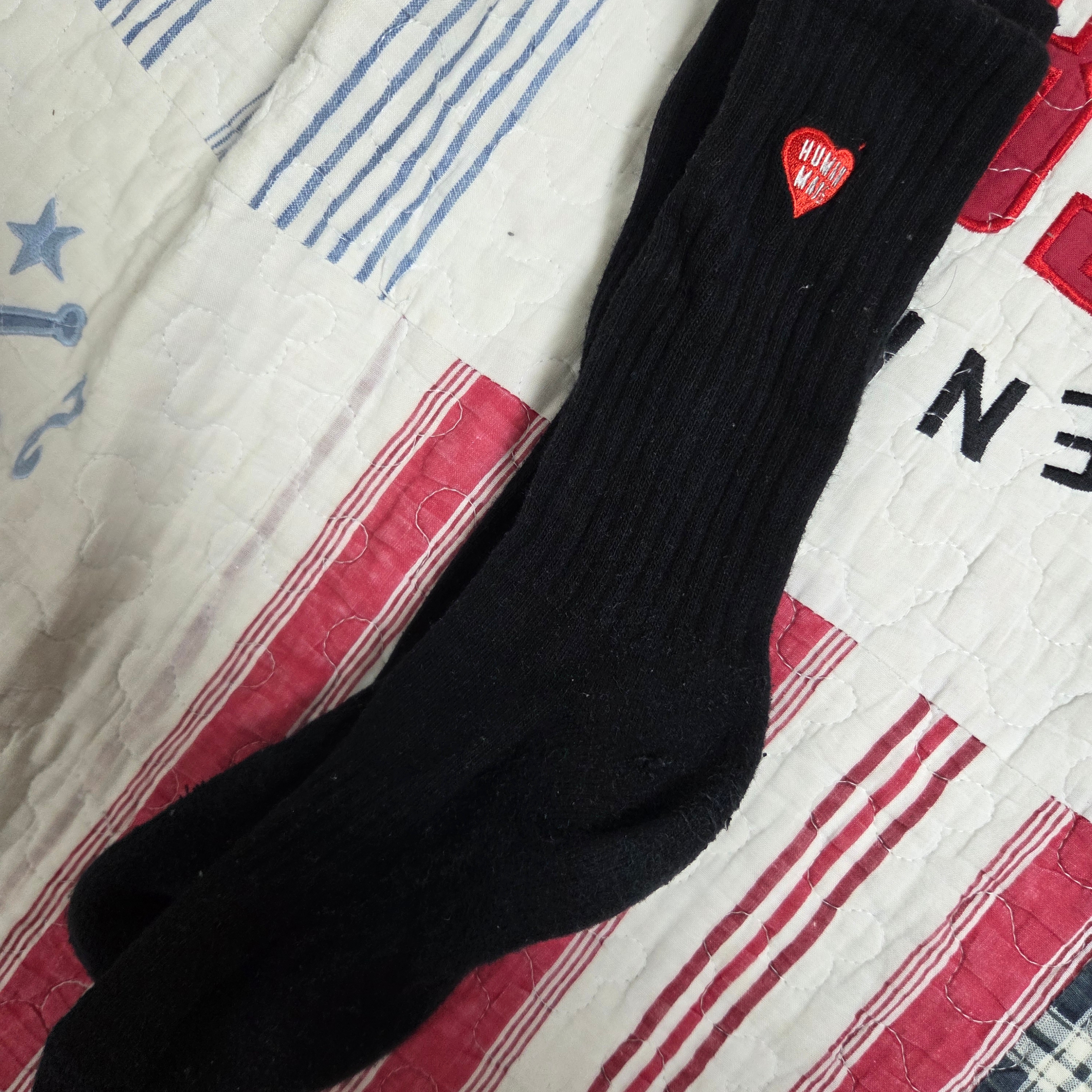 Human Made Pile Socks Black 착용 스타일