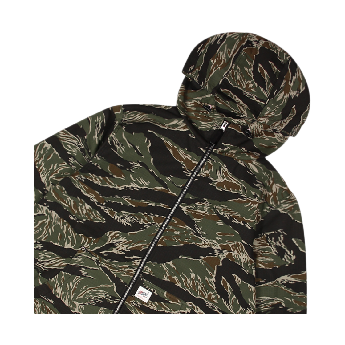 위얼드월드 카모플라쥬 웨이브로고 후드 집업 타이거카모(Weird World Camo Wavelogo Hoodie zip-up Tigercamo) - 3