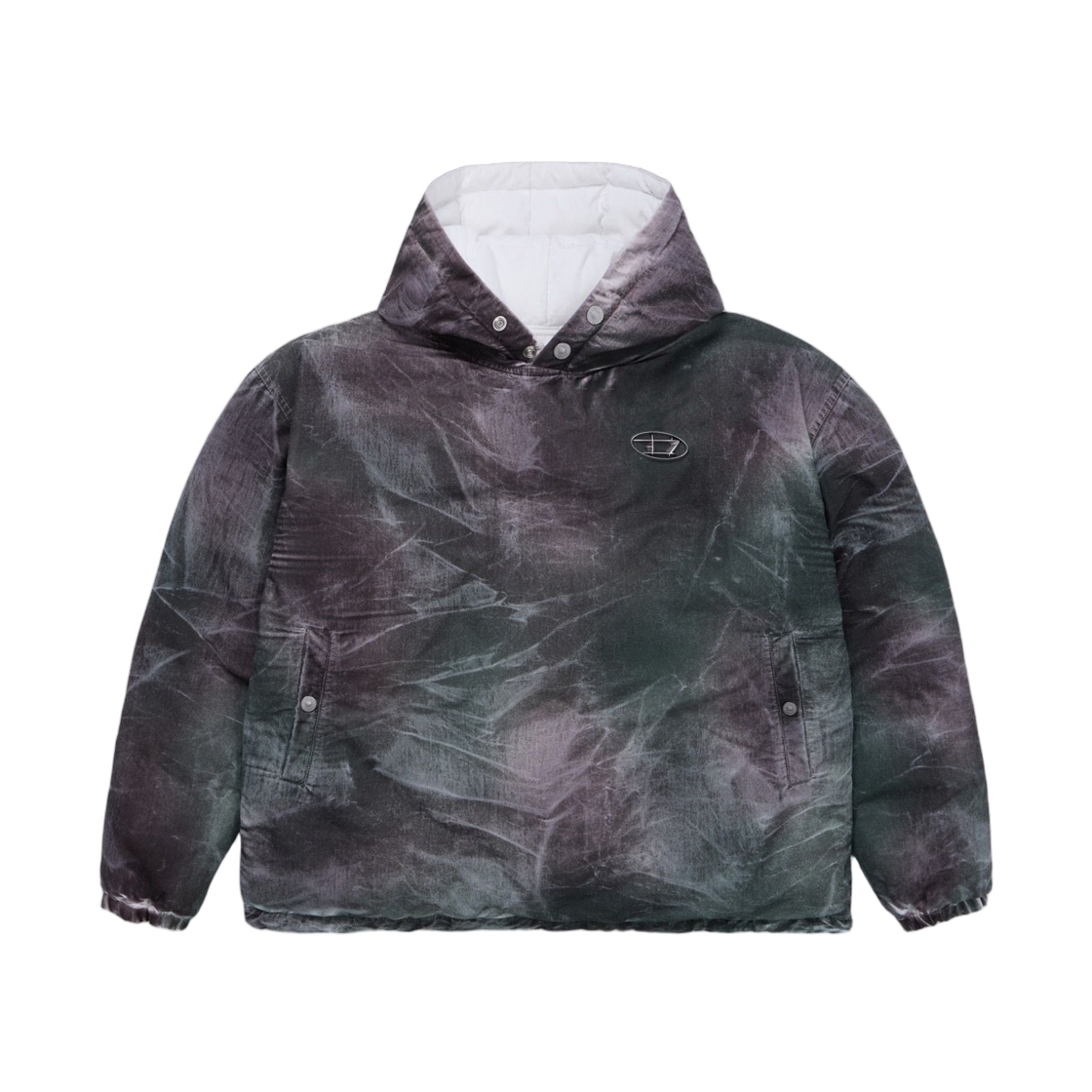 디젤 x 떠그 클럽 W 떠그 퍼피 후드 자켓 브라운 그린