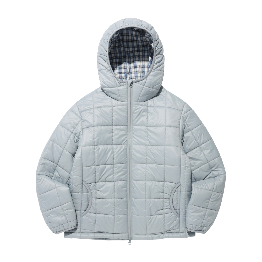이스트쿤스트 아이케이 후드 패딩 자켓 라이트블루(ISTKUNST Ik Hood Padding Jacket Light Blue)