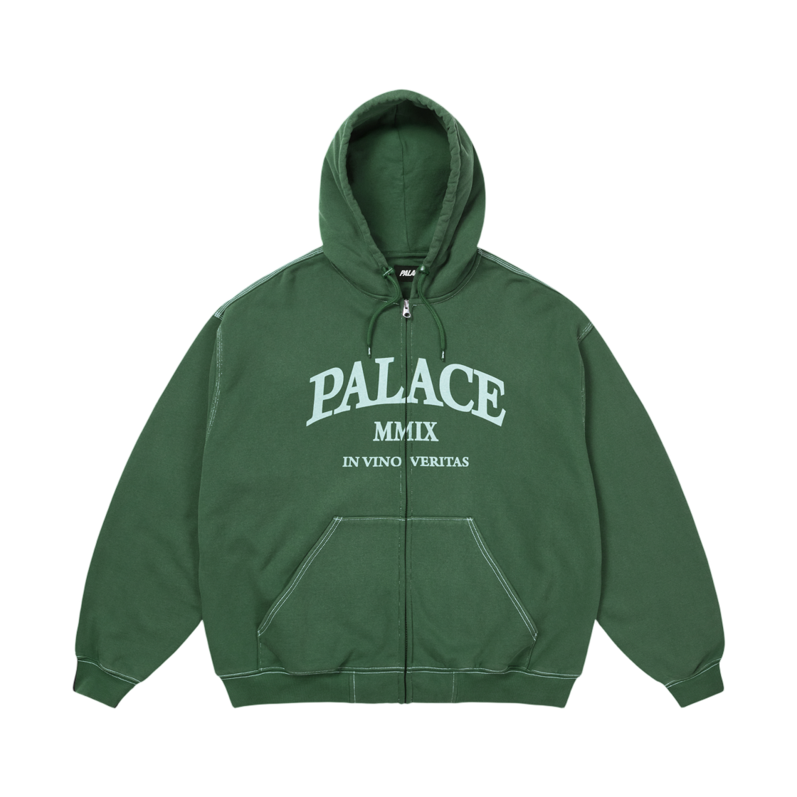 팔라스 트리플 스티치 베리타스 집 후드 레이시 그린 - 25FW