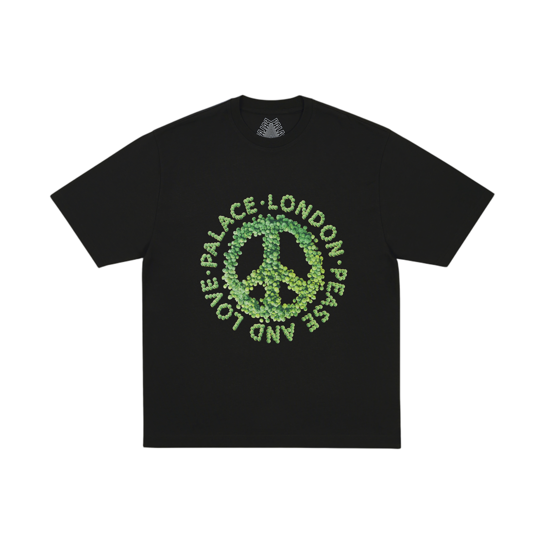 - Palace Pease and Love T-Shirt Black - 25FW