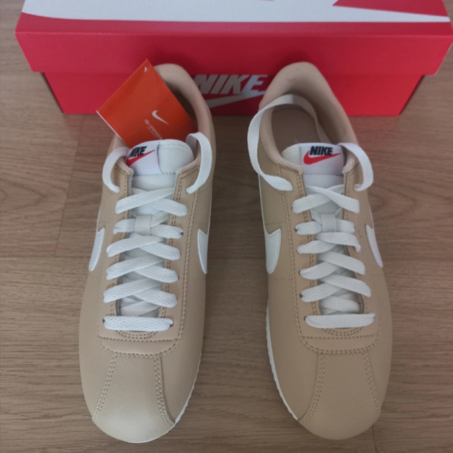 (W) Nike Cortez Sesame Sail 착용 스타일
