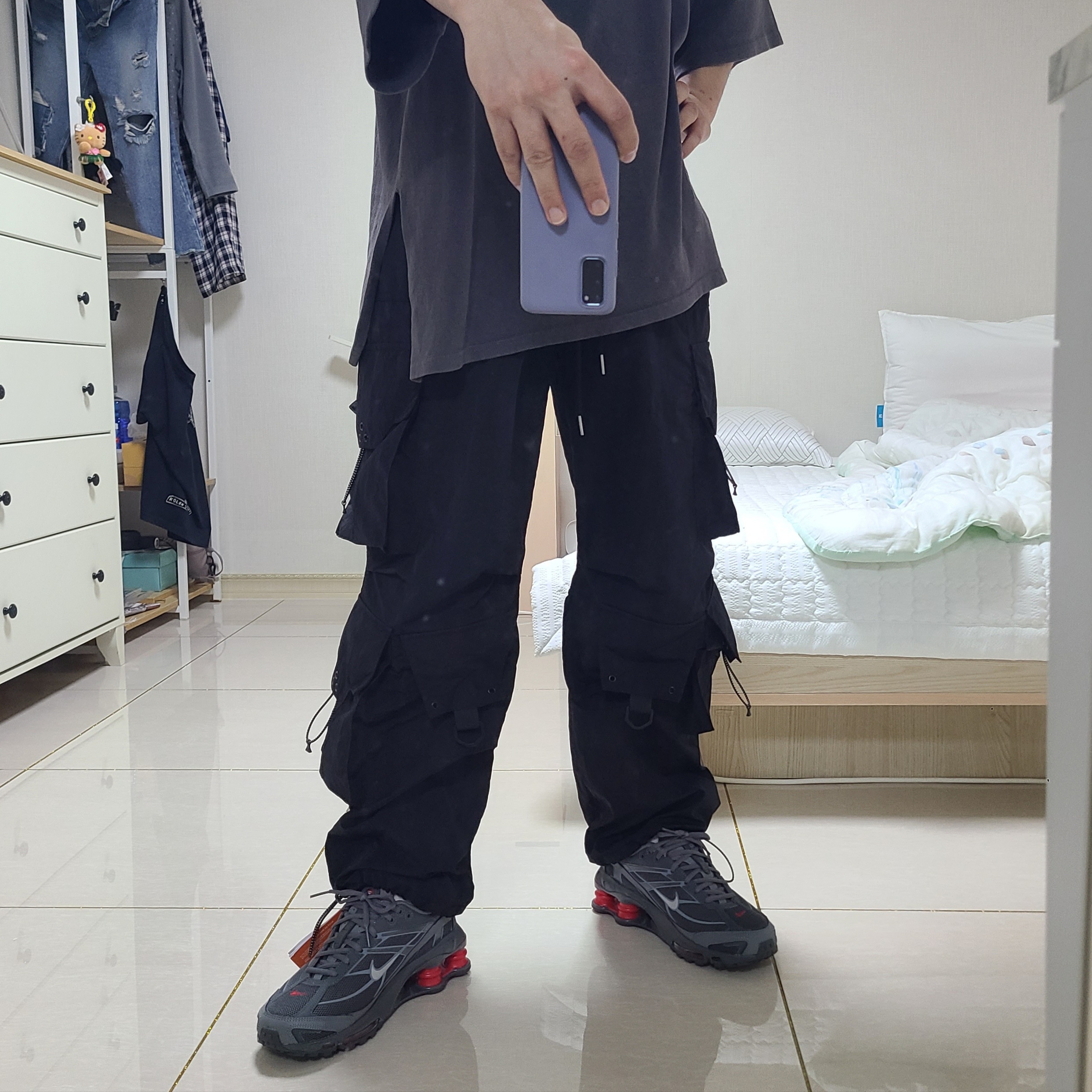 Nike Shox Ride 2 Light Graphite Anthracite, Nike Shox Ride 2 Iron Grey and Anthracite 착용 스타일 - 4