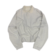 Undermycar Mu.140 Combi Crop Collar Sweatshirt Oatmeal