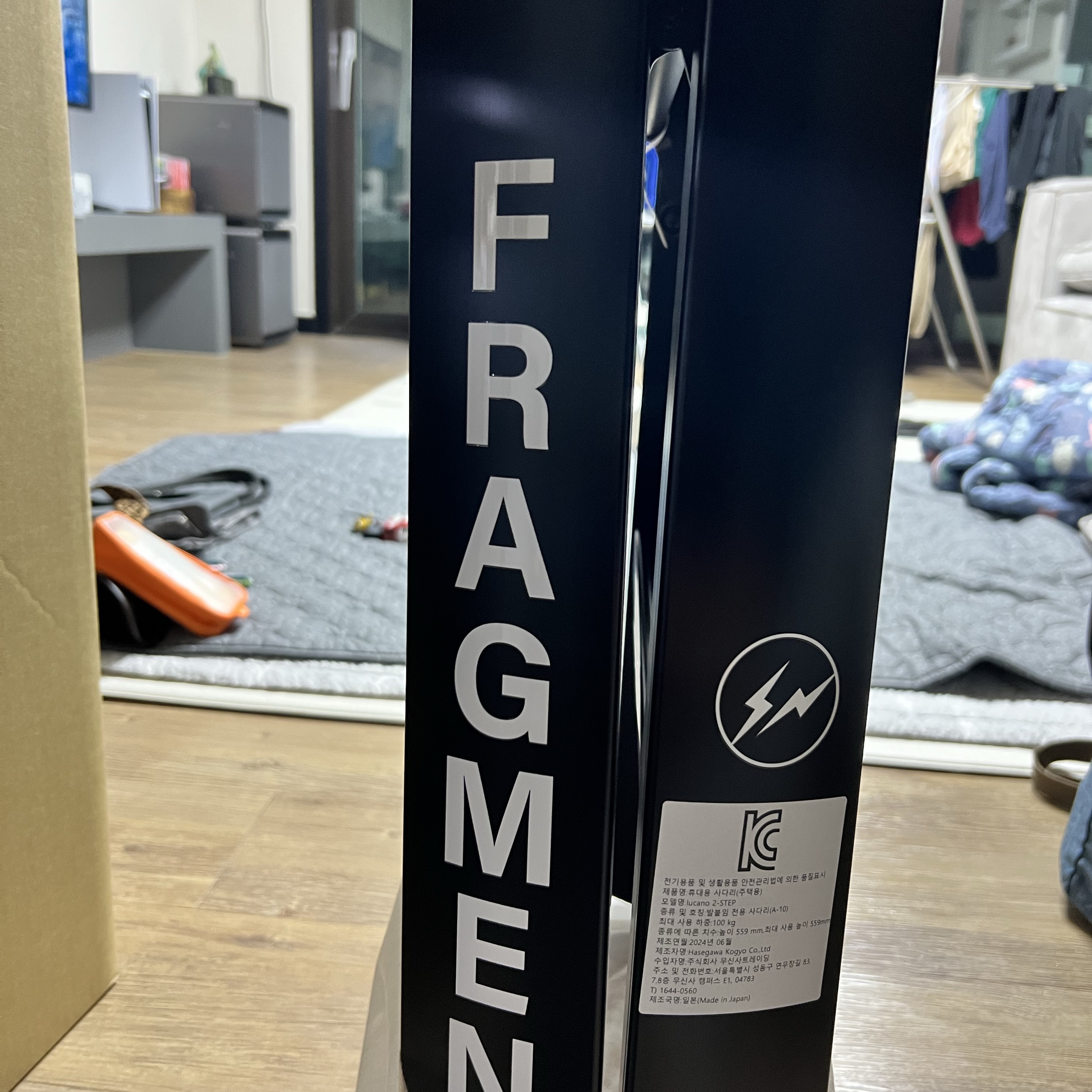 Fragment x Lucano Step Stool Black 착용 스타일 - 3