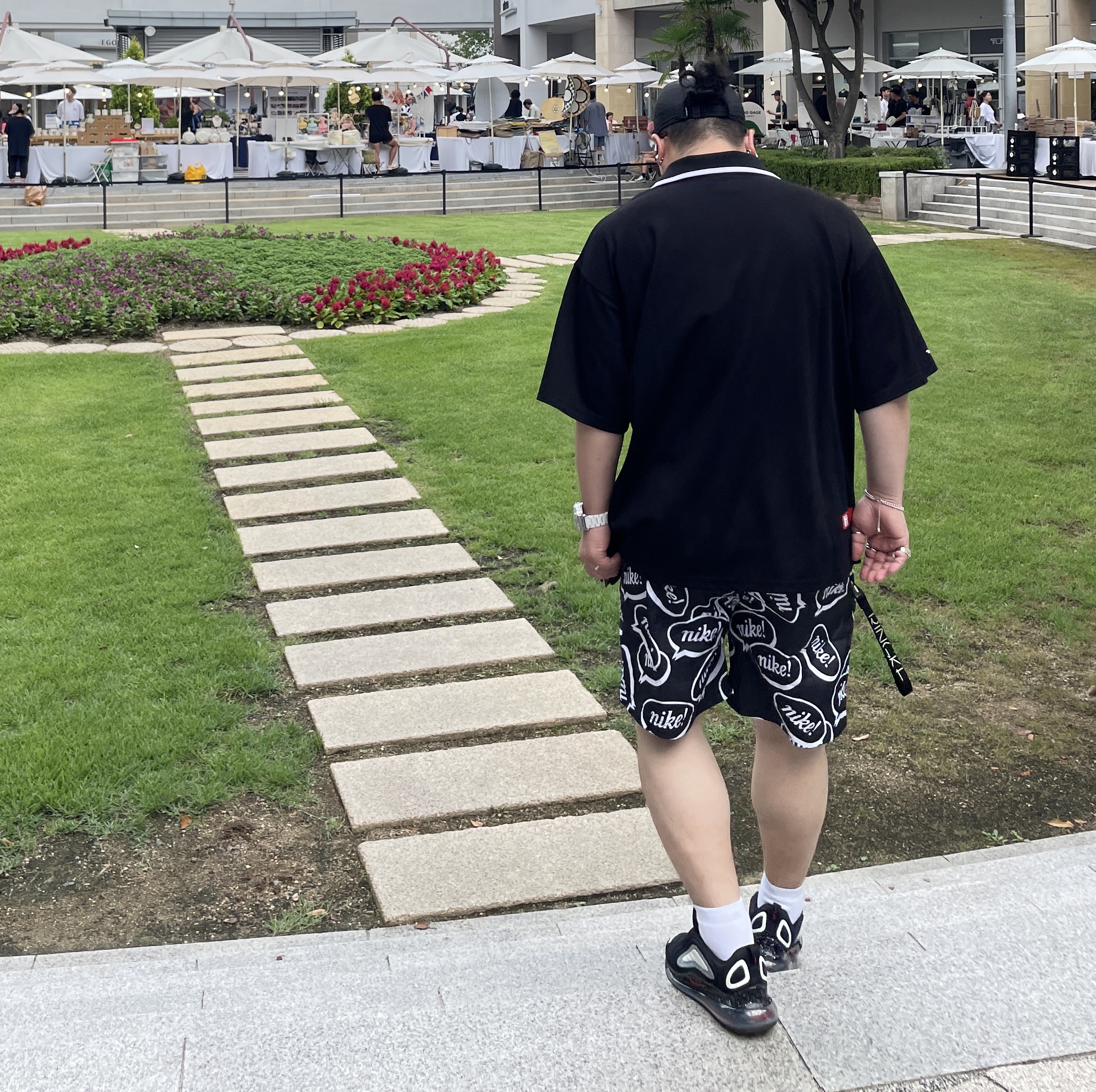 Nike ACG Trail Cap Black, Nike x Undercover Air Max 720 Black 착용 스타일 - 3