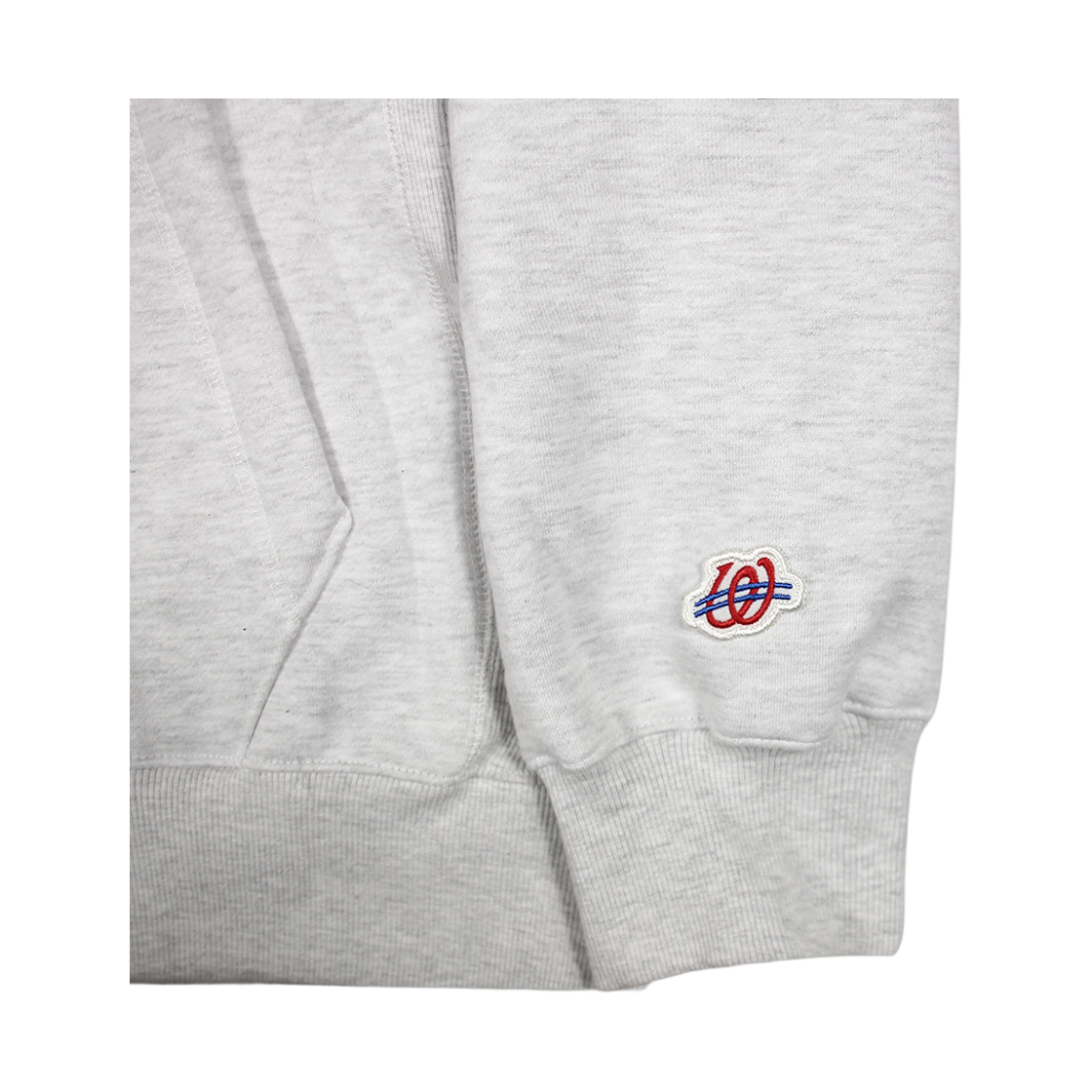 얼드월드 하트로고 헤비스웻 후디 멜란지(Weird World Heart Logo Heavyweight Sweat Hoodie Melange) - 5