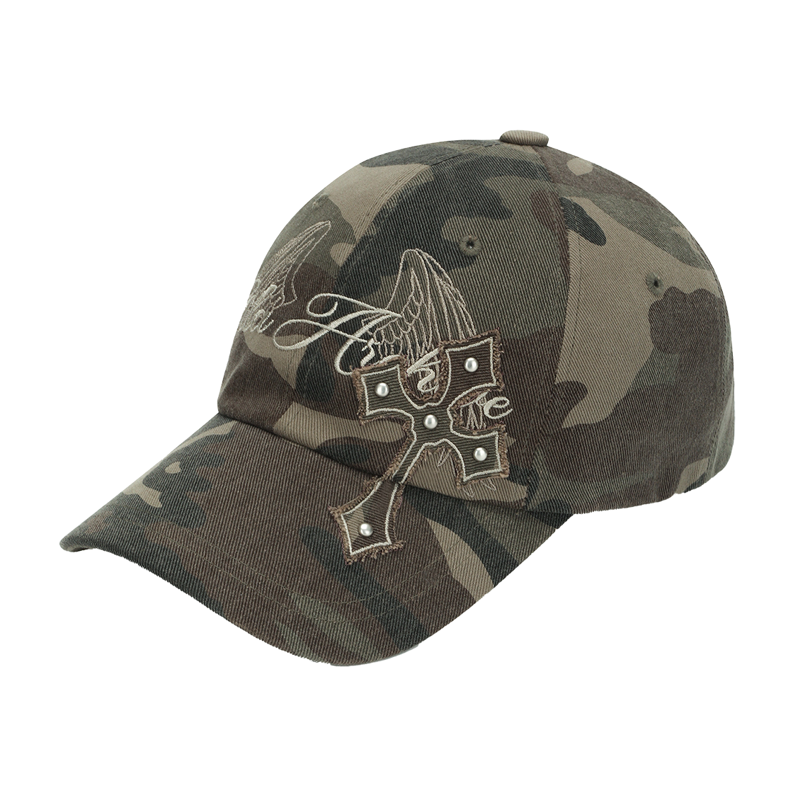 GL25FAAC05CA Gila Archive Cross Patched Wing Ballcap Camo
