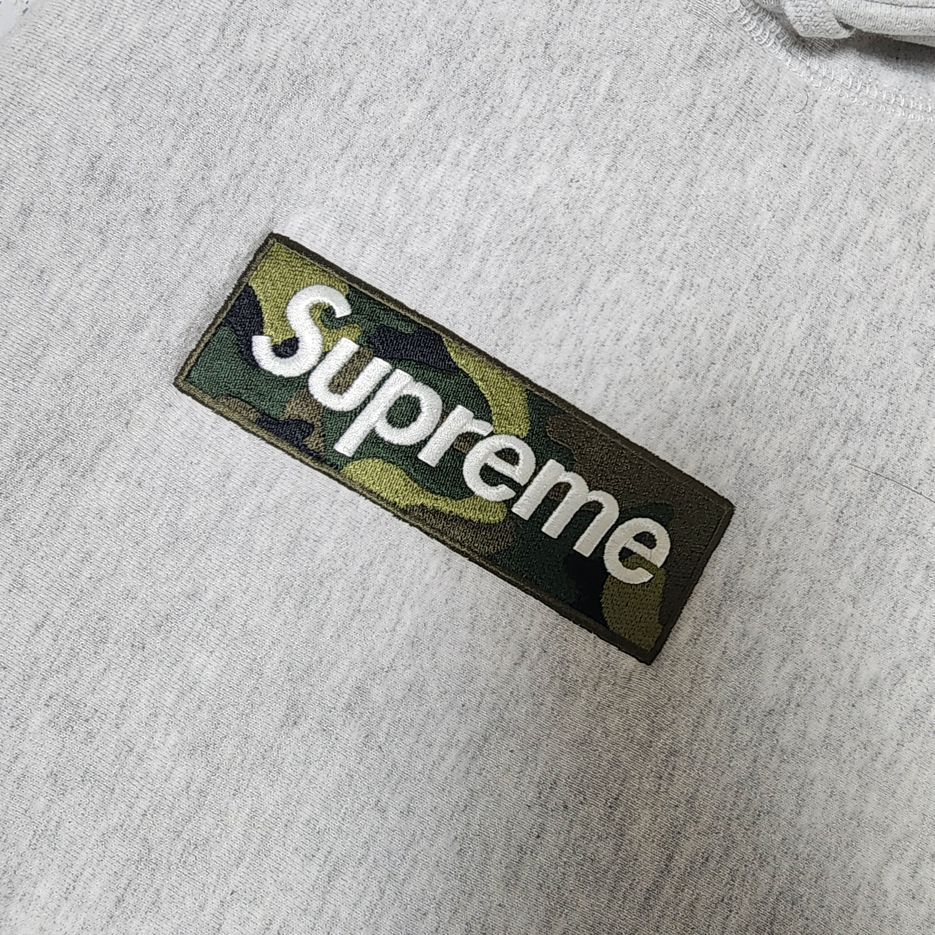 Supreme Box Logo Hooded Sweatshirt Ash Grey - 23FW 착용 스타일