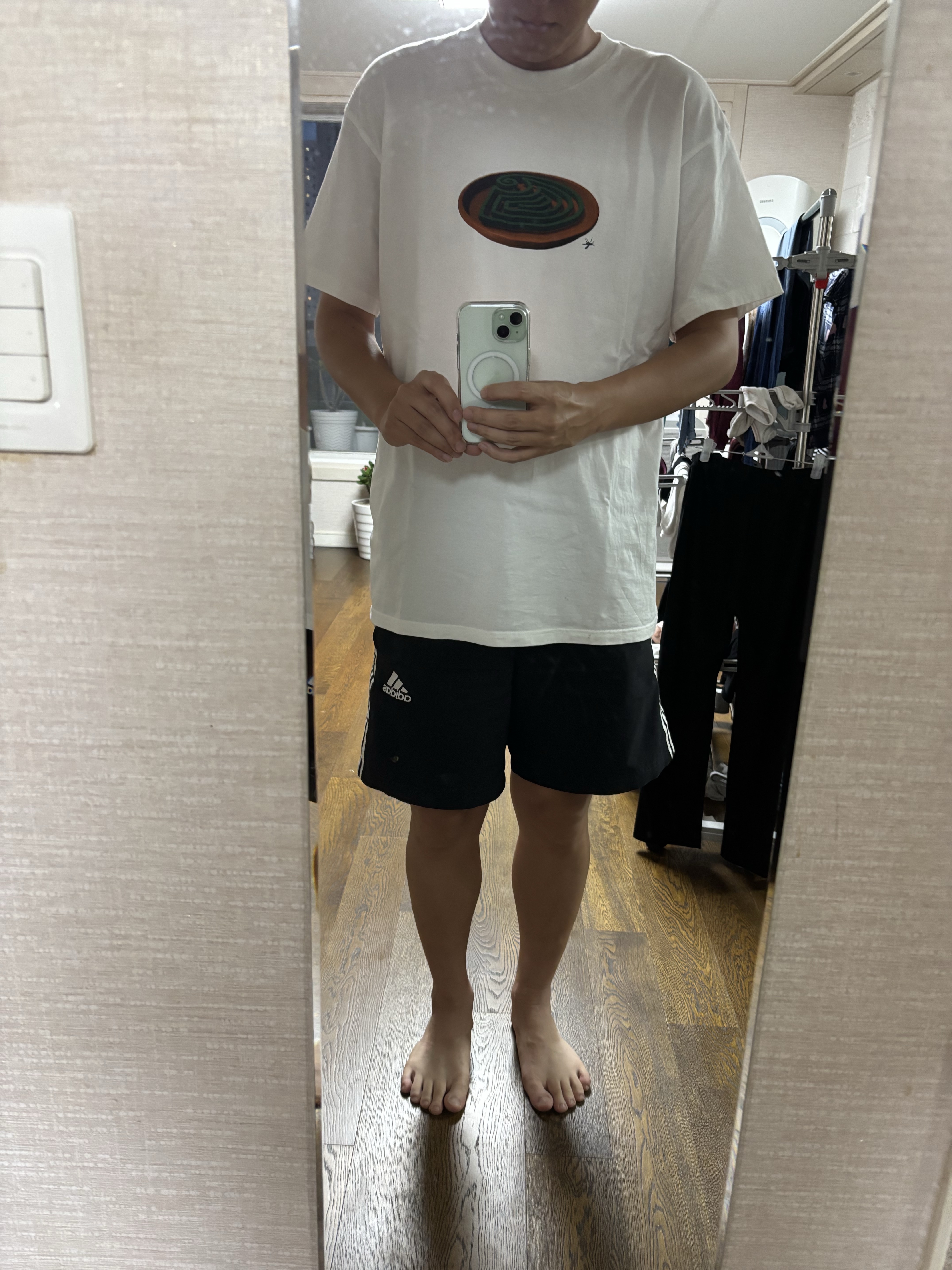 Carhartt WIP Spiral T-Shirt White 착용 스타일