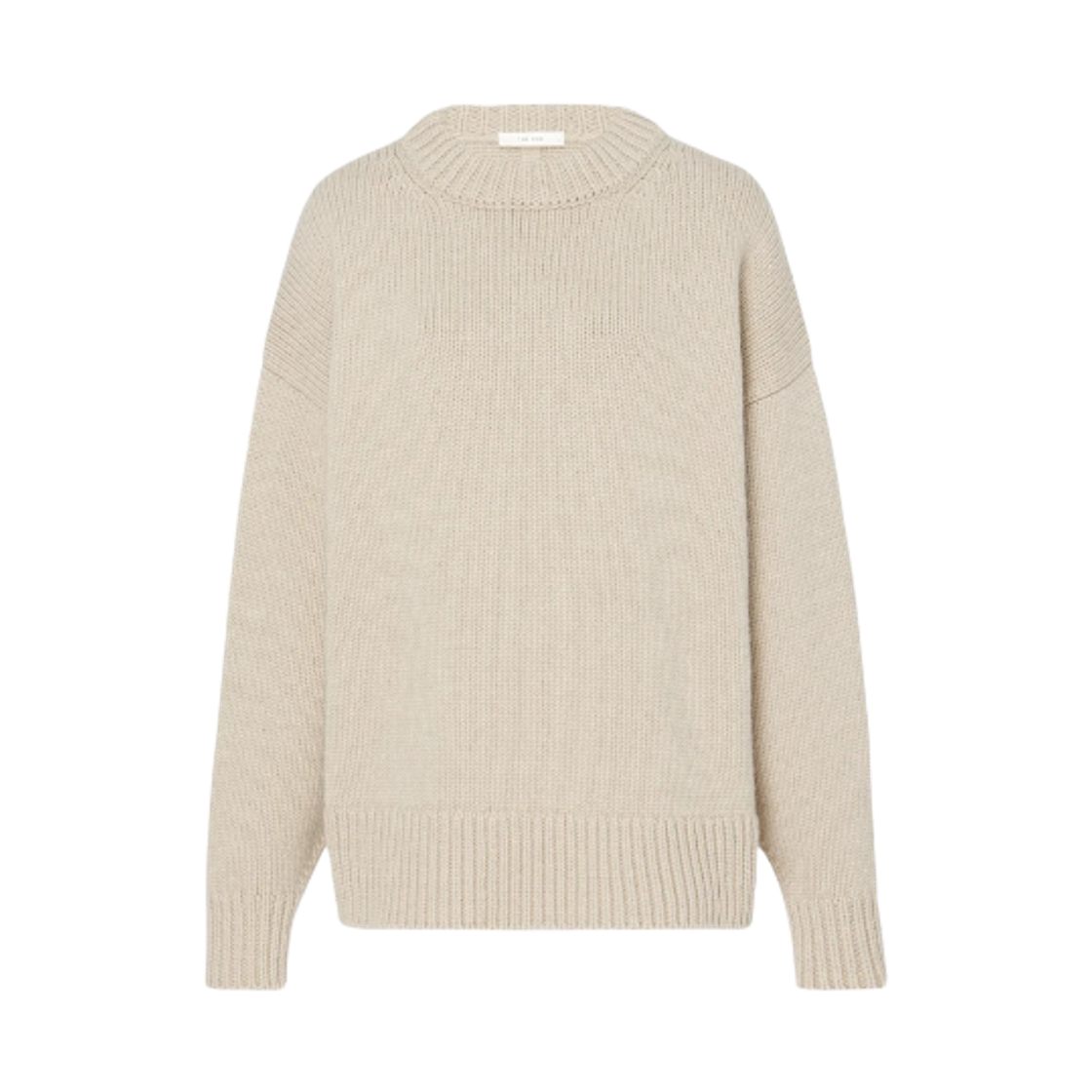 325Y184SAN (W) The Row Ophelia Wool Cashmere Top Sand