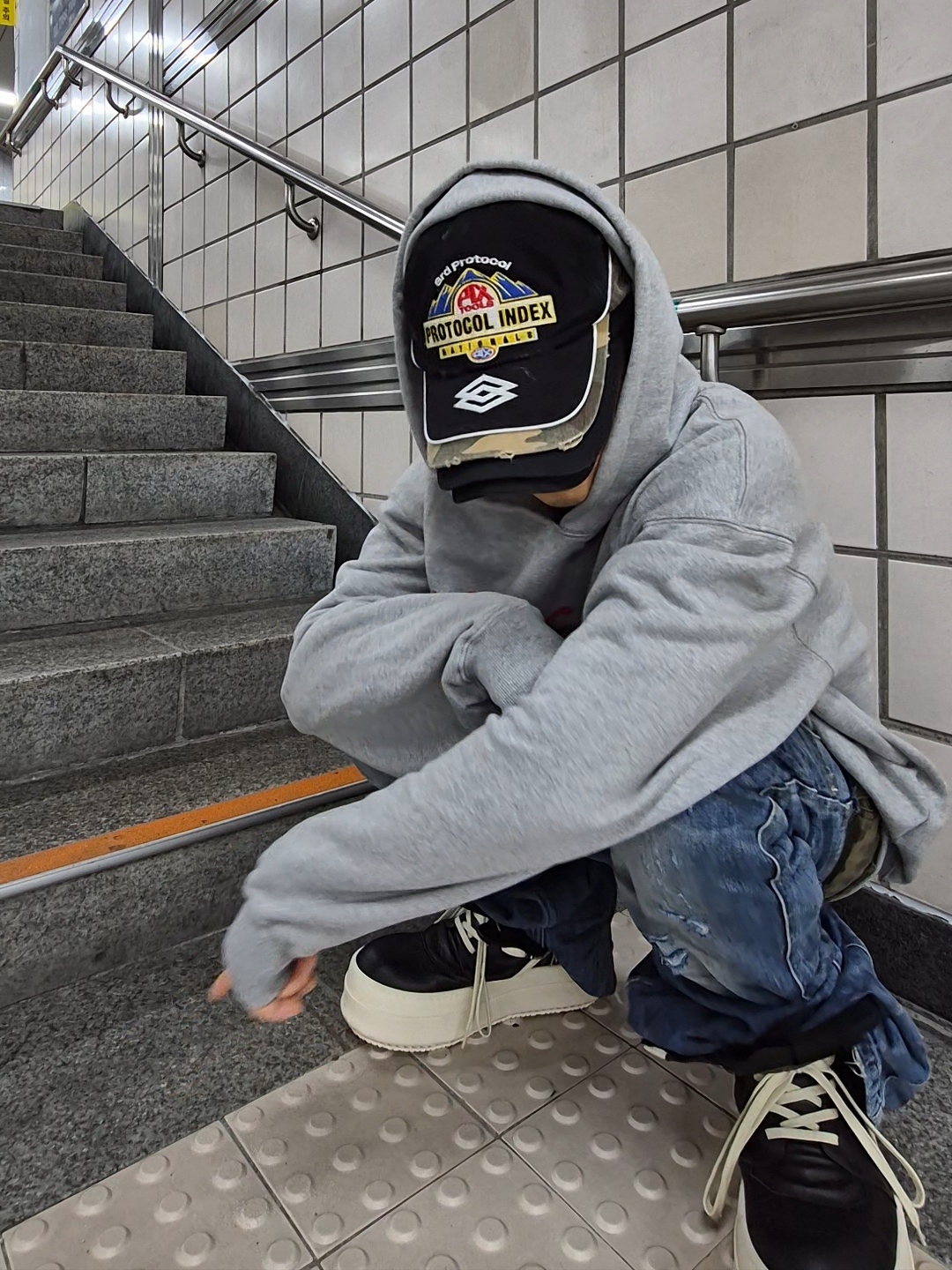 Protocol Index Racing Cap Black 착용 스타일 - 1