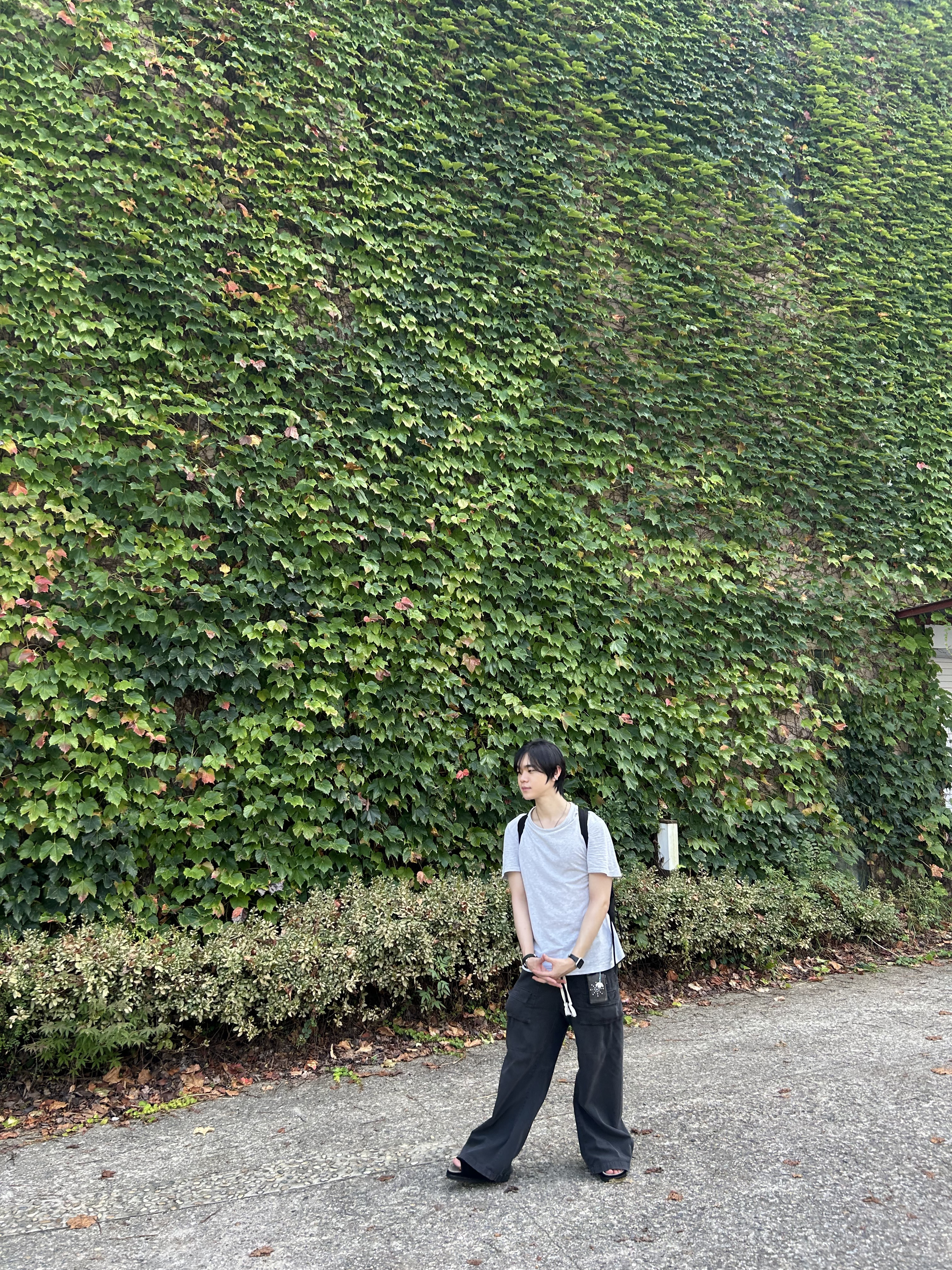 Polyteru Front Cargo Pants 1.2v Black, [프리오더] Polyteru Jumbo Slippers Black 착용 스타일