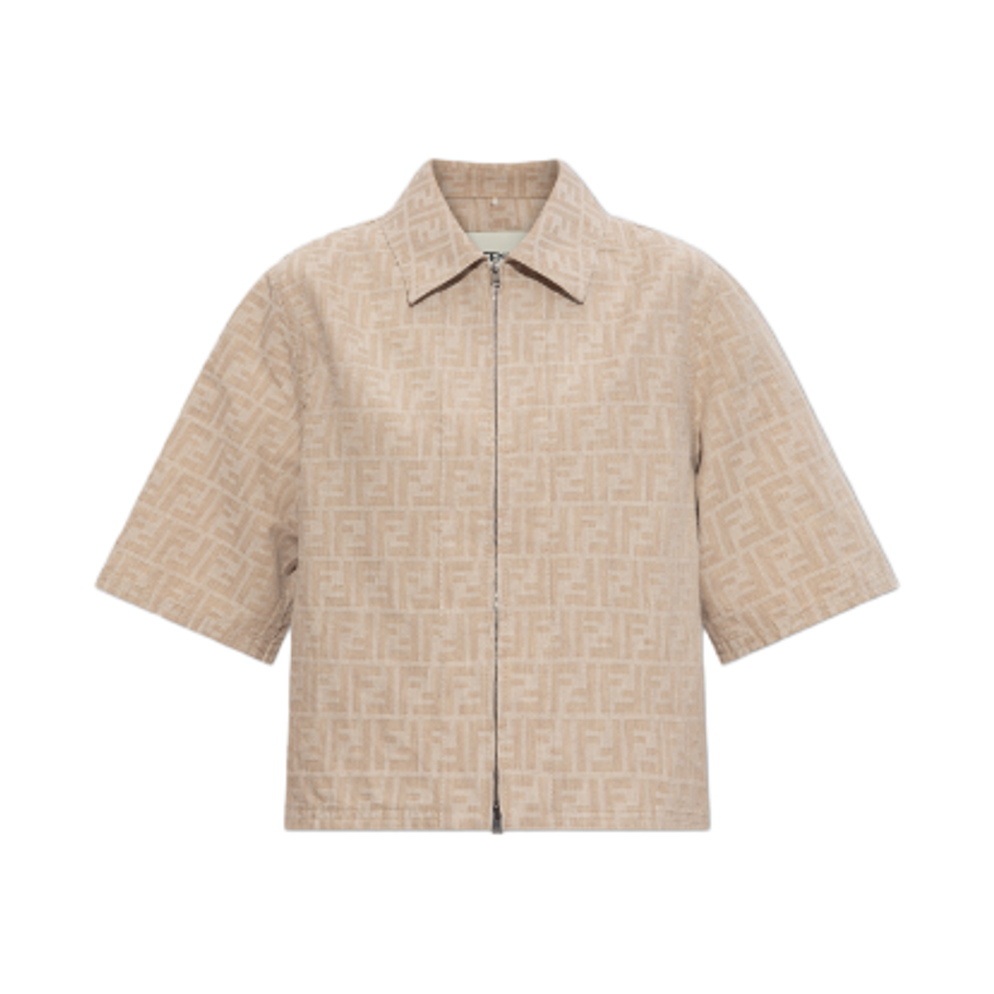 (W) 펜디 FF 데님 자켓 베이지((W) Fendi FF Denim Jacket Beige)