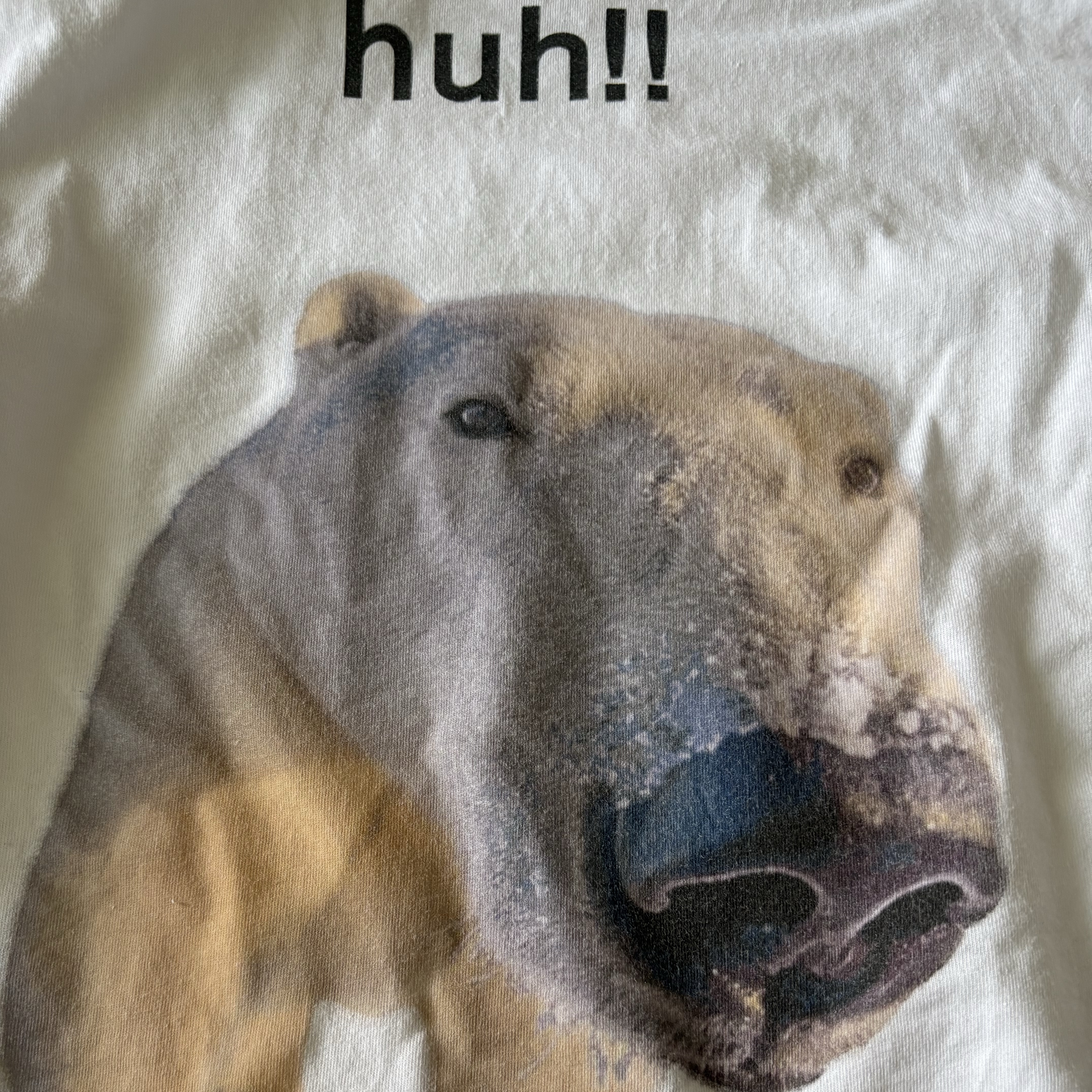 Suade Huh Tee White 착용 스타일