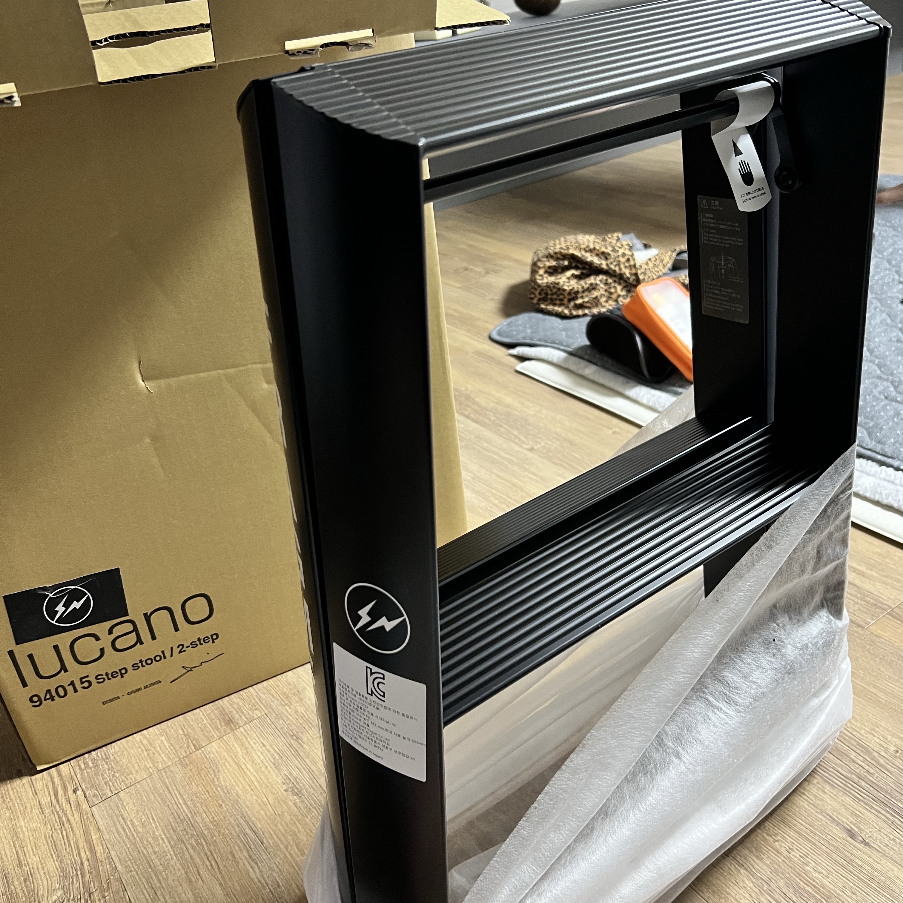 Fragment x Lucano Step Stool Black 착용 스타일 - 5