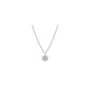 Scudo Cuore White Stone Necklace