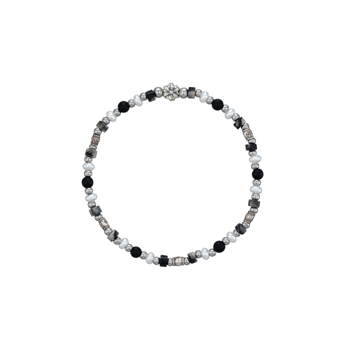 스쿠도 쿠오레 그레이 비즈 브레슬릿([KREAM 단독] Scudo Cuore Grey Beads Bracelet)