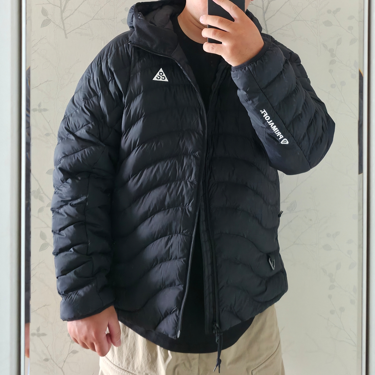 Nike ACG Lava Flow Therma-Fit ADV Jacket Black Summit White - Asia 착용 스타일 - 1