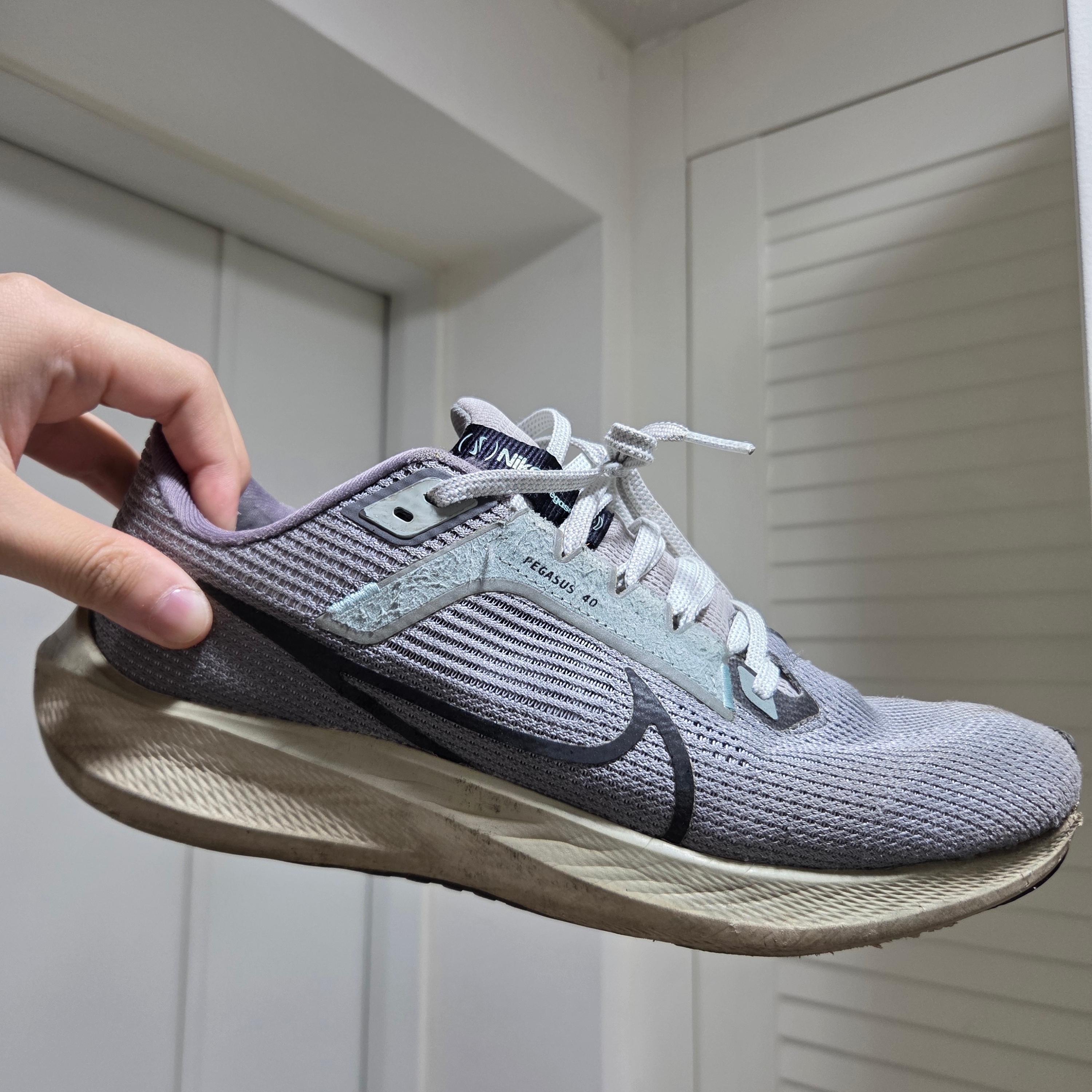 Nike Air Zoom Pegasus 40 PRM Light Iron Ore Flat Pewter 착용 스타일