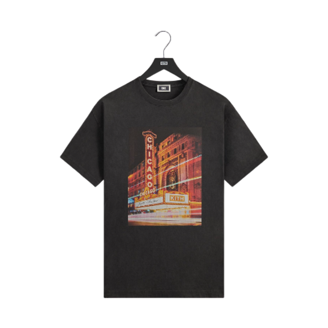 키스 시카고 라이츠 빈티지 티셔츠 블랙(Kith Chicago Lights Vintage T-Shirt Black) - 1