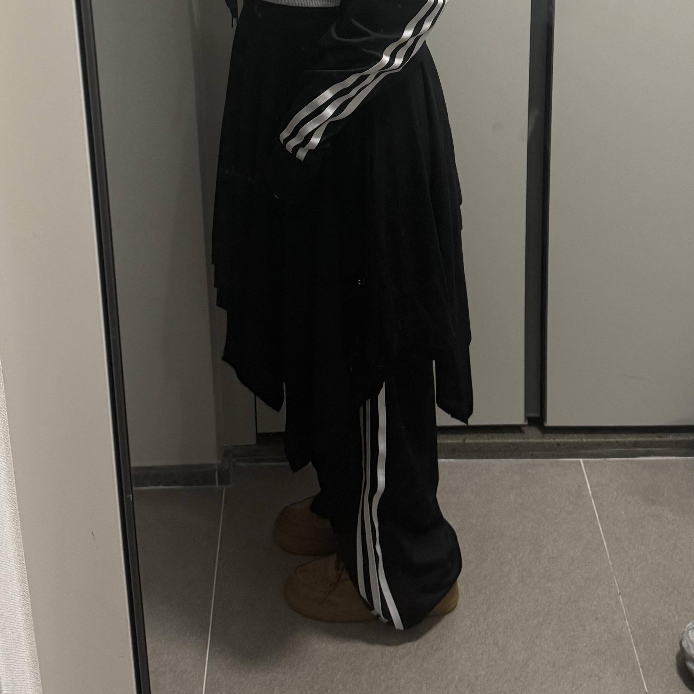 (W) Adidas Adicolor Classic Firebird Loose Track Pants Black - KR Sizing, Nike Air Force 1 '07 WB Flax 착용 스타일 - 2