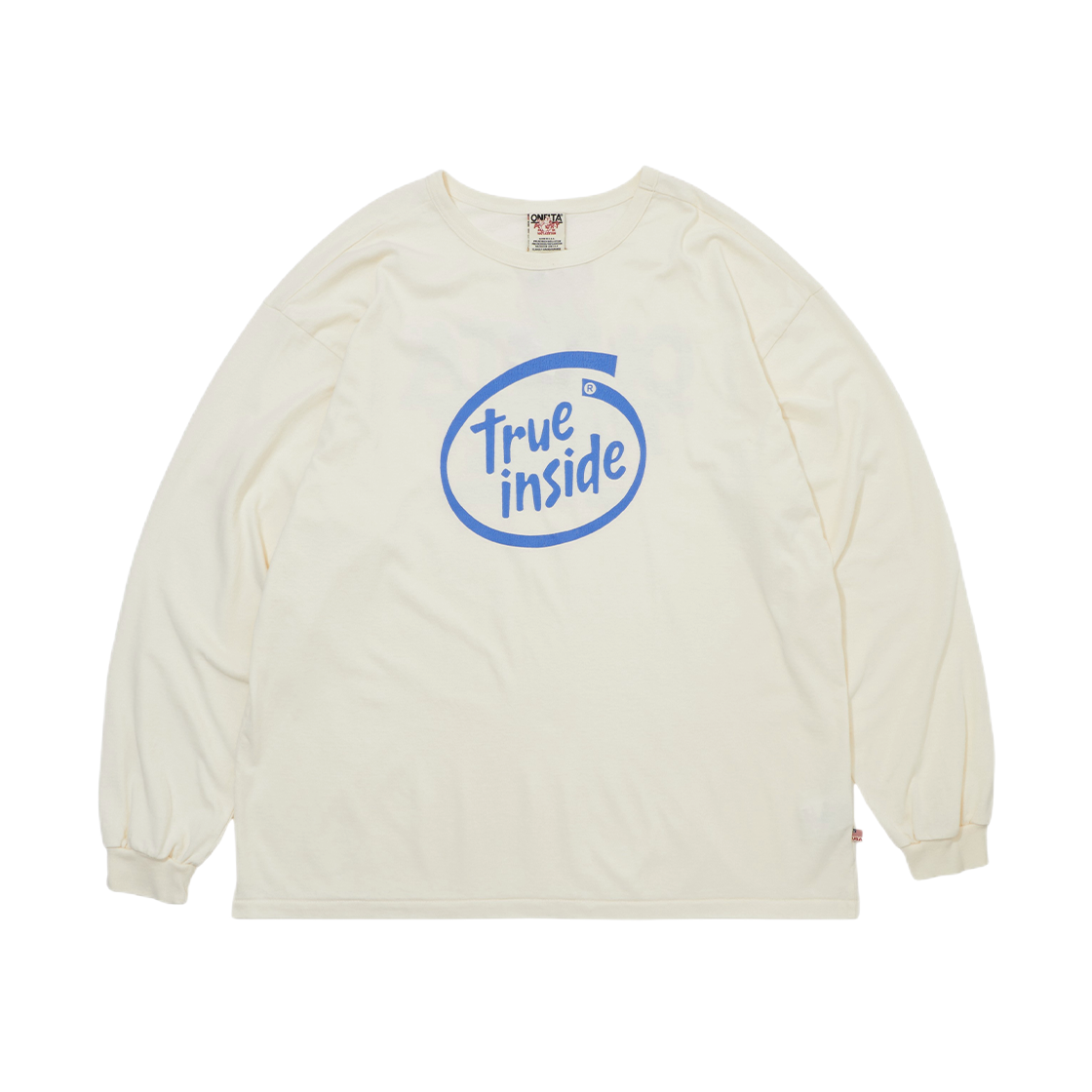 TRA3TSU704IIV True Religion x ONEITA TRUE INSIDE LONG SLEEVE_IVORY