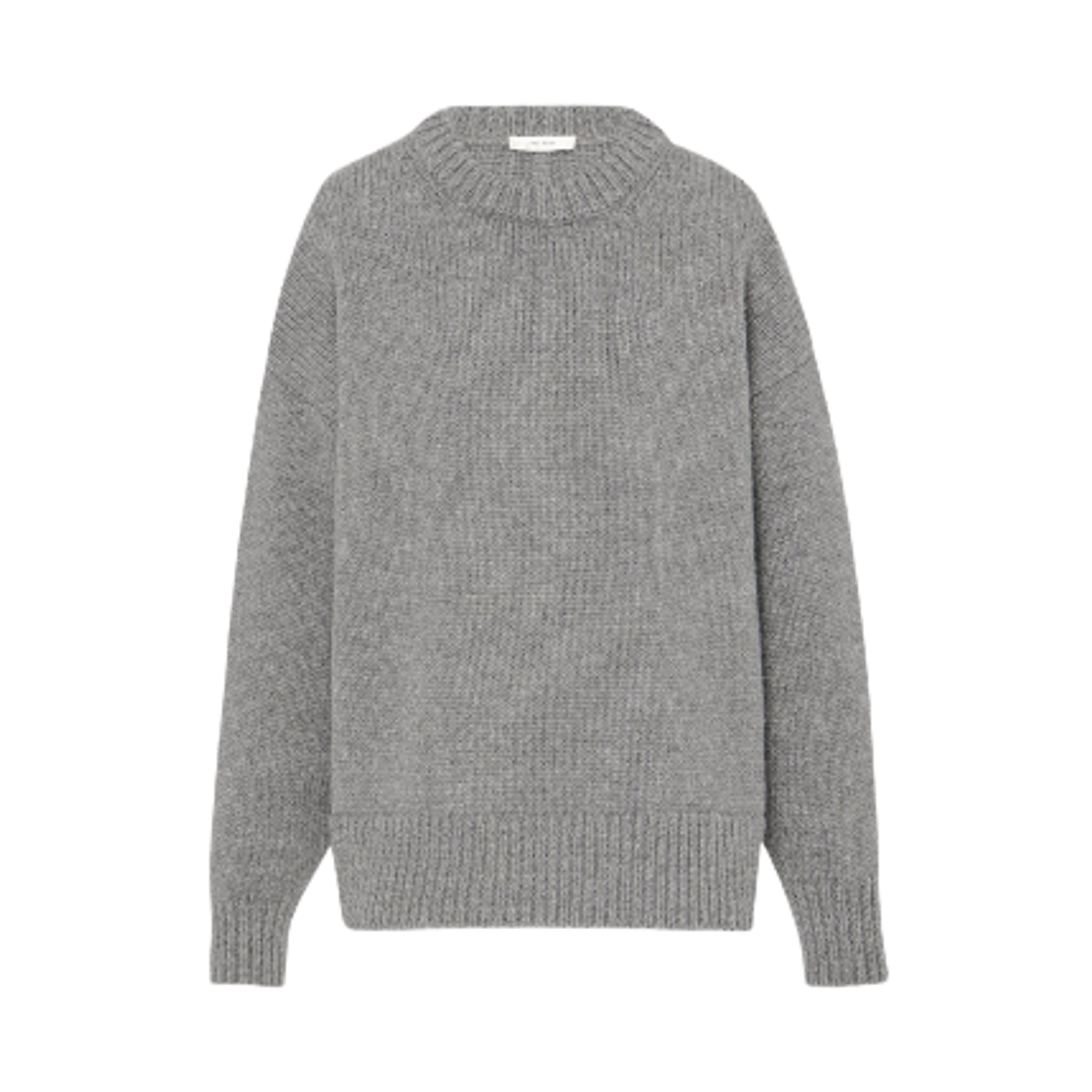 325Y184GYM (W) The Row Ophelia Wool Cashmere Top Grey Melange