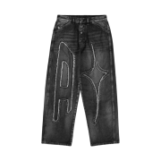 Diesel x Thug Club 5 Pockets Thug Club Denim Pants Black Dark Gray
