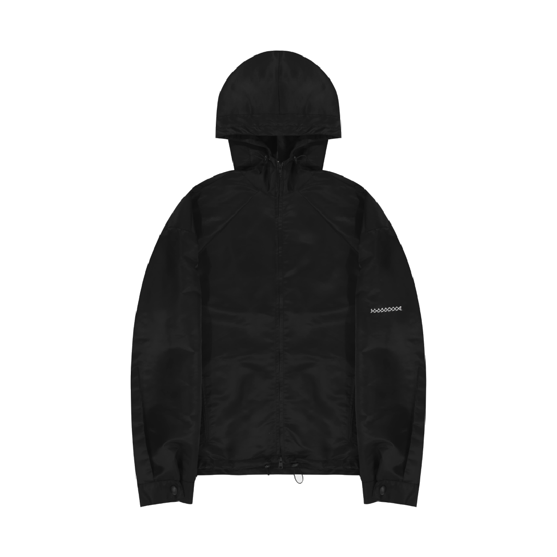 JNE J41 Nylon Black Junne J41 Shoulder Windbreaker Jacket Black