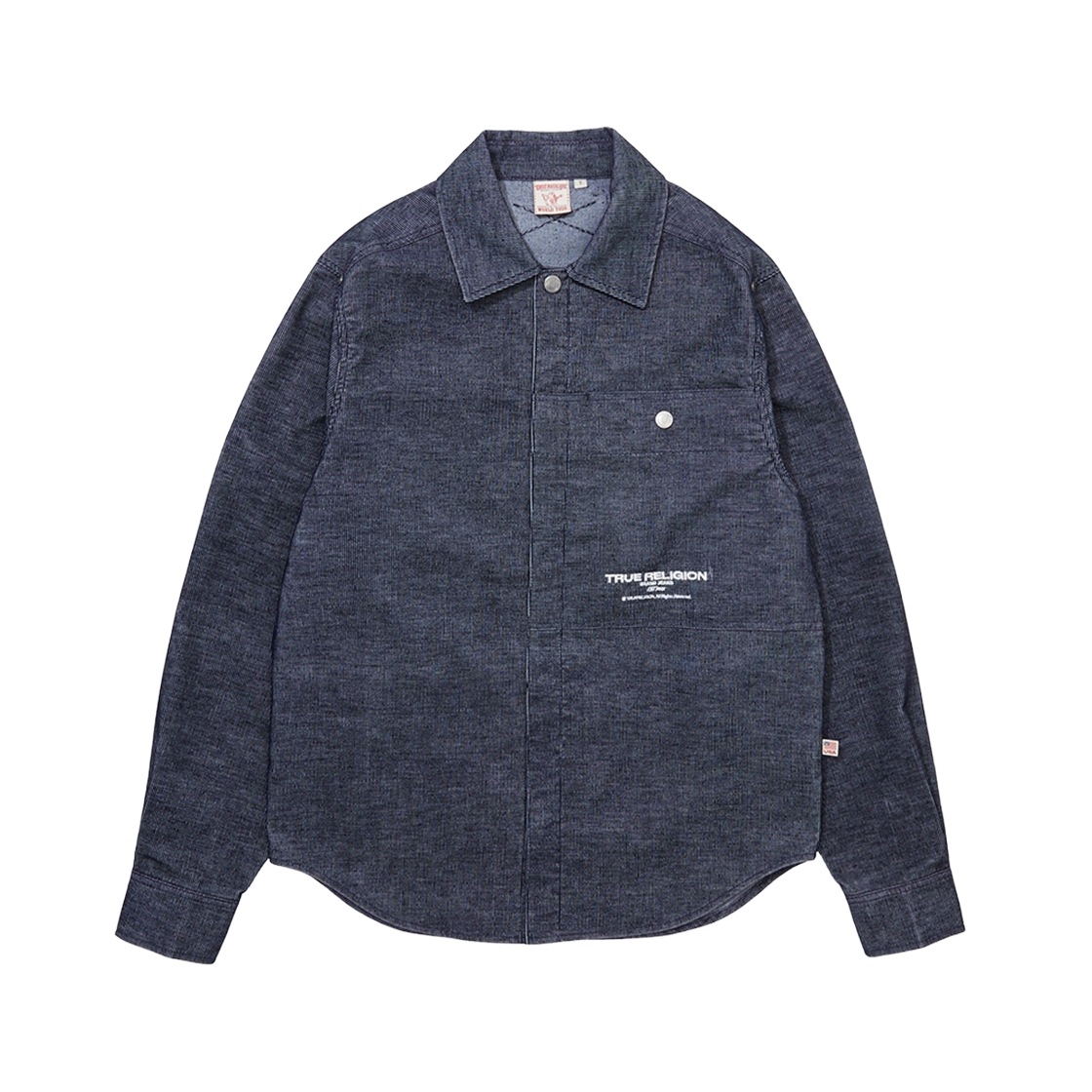 TRA3SHU102NNV True Religion SINGLE POCKET CORDUROY SHIRTS_NAVY