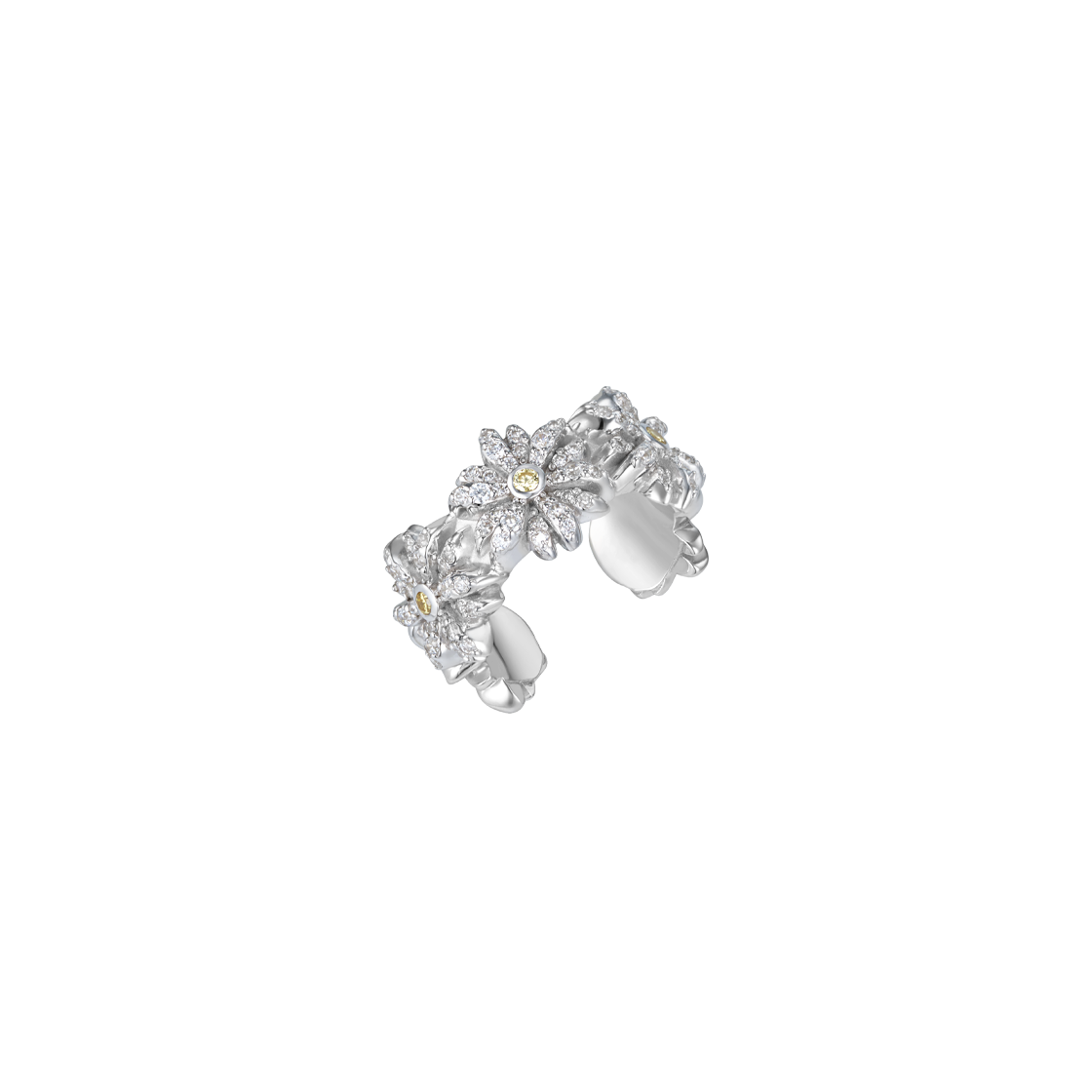 스쿠도 쿠오레 화이트 스톤 링(Scudo Cuore White Stone ring)