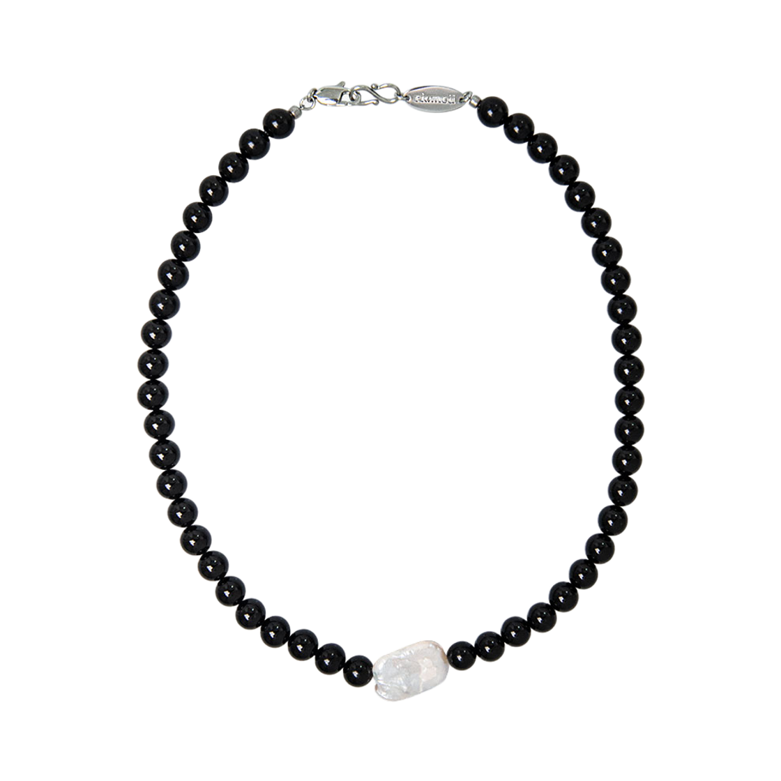 리오므 스퀘어 마가렛 오닉스 목걸이(Riomeu Square Margaret Onyx Necklace)