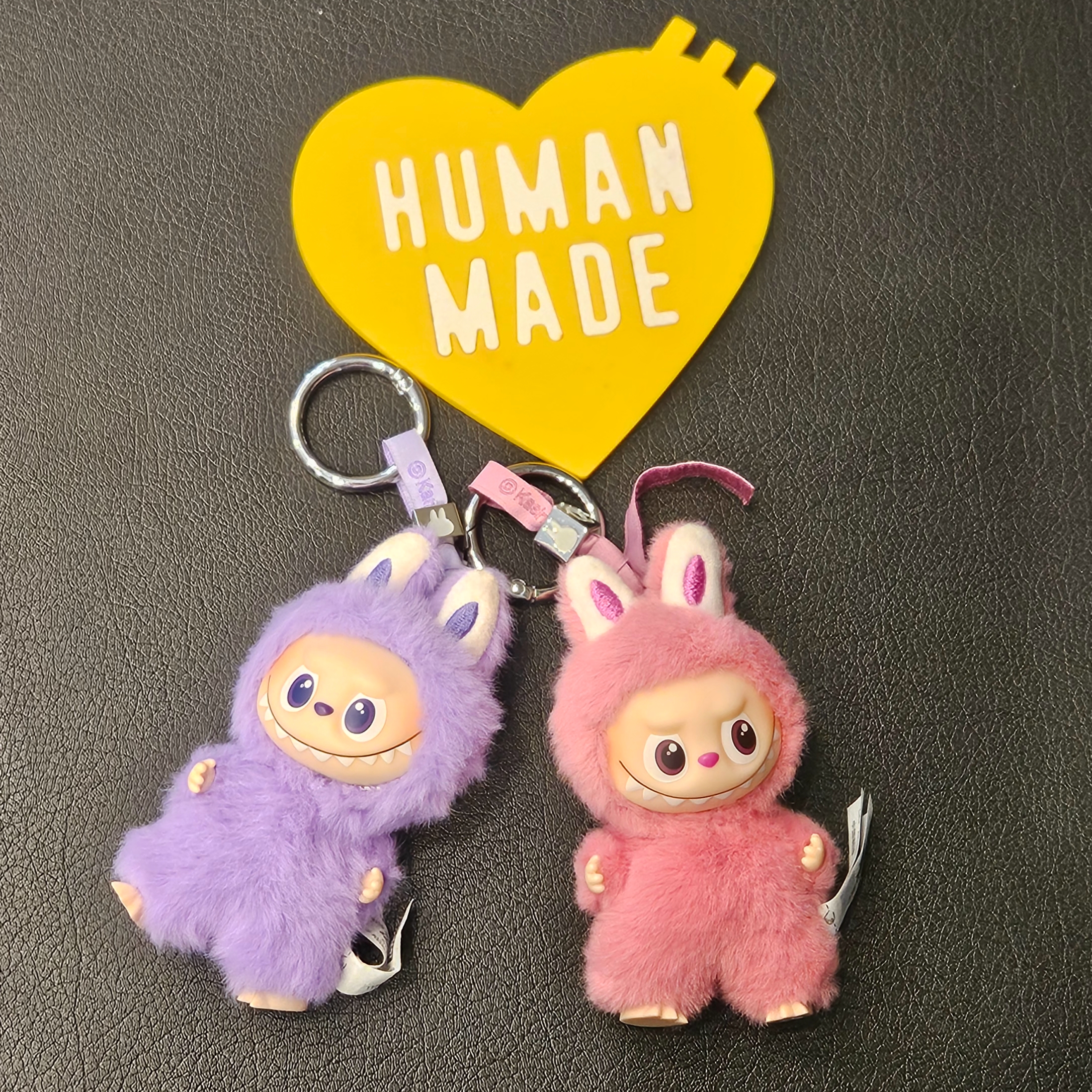Human Made Heart Rubber Coaster Yellow 착용 스타일