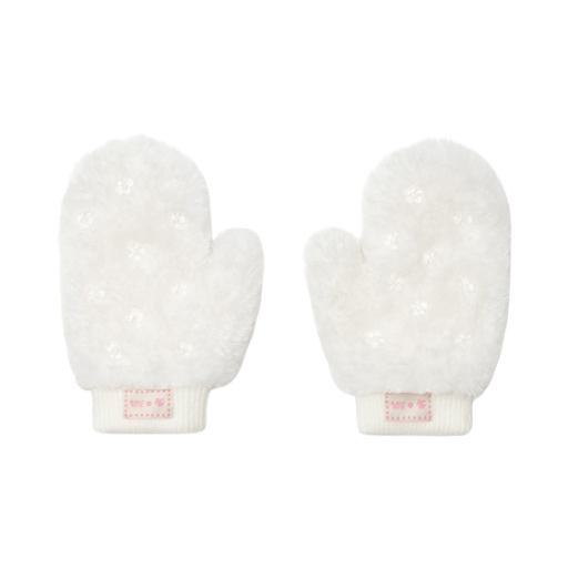 (W) 락피쉬웨더웨어 x 수잔 팡 퍼리 버블 글러브 화이트((W) Rockfishweatherwear x Susan Fang Furry Bubble Gloves White)