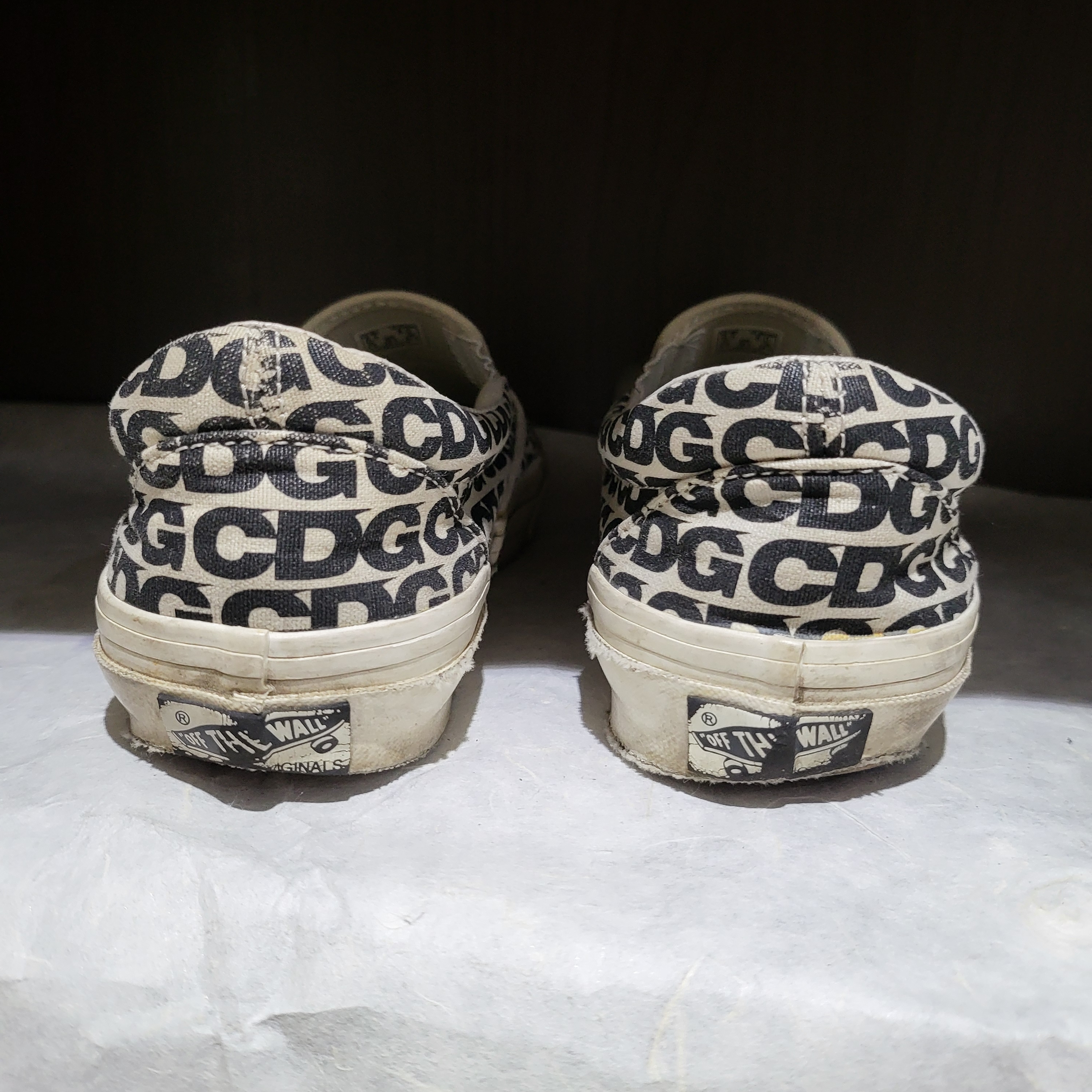 Vans Vault x CDG Slip-On LX White 착용 스타일