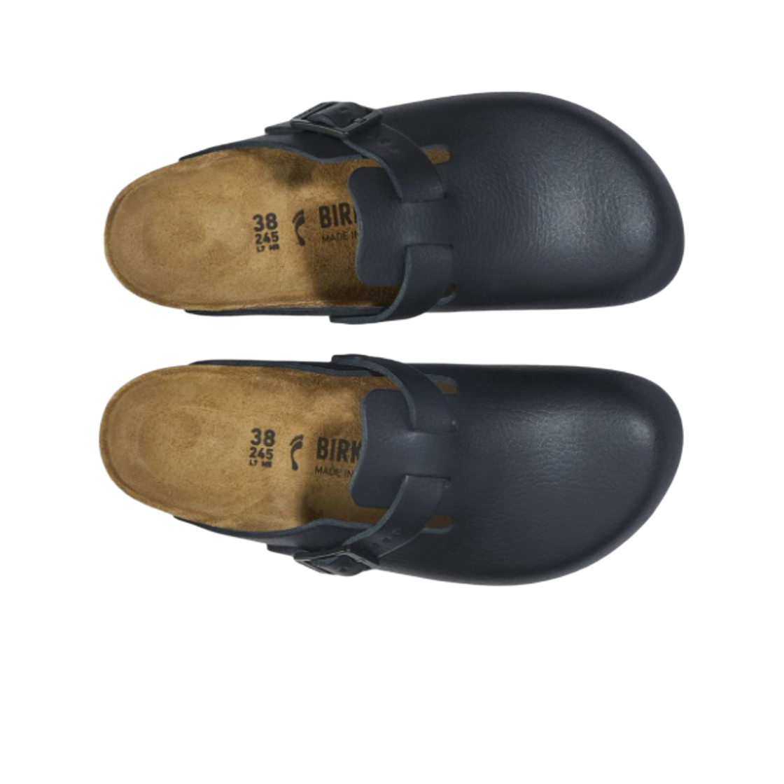 버켄스탁 보스턴 프로페셔널 내츄럴 레더 블랙 - 내로우(Birkenstock Boston Professional Natural Leather Black - Narrow) - 2