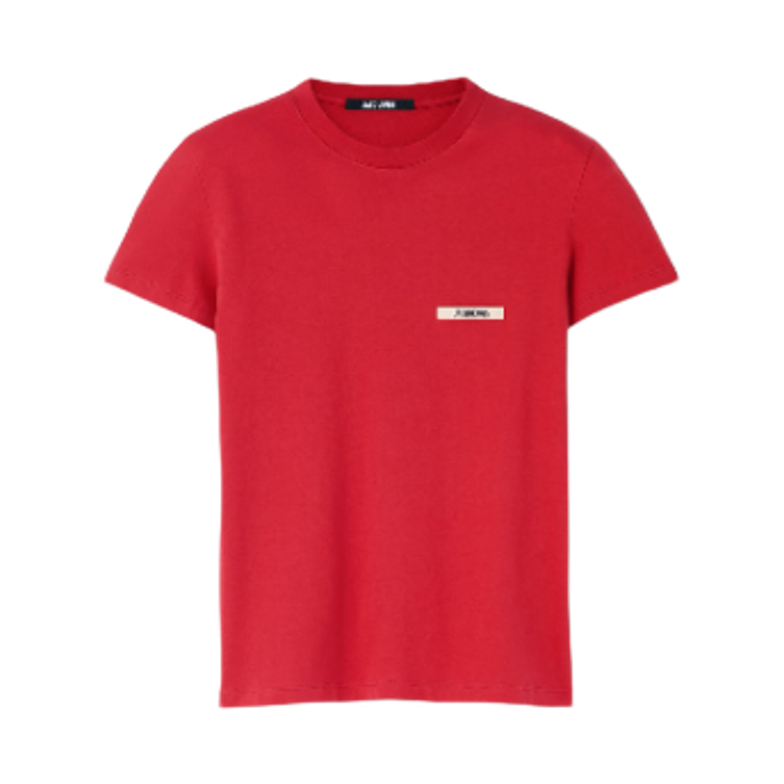 (W) 자크뮈스 더 그로그랭 티셔츠 레드((W) Jacquemus The Grosgrain T-Shirt Red) - 1