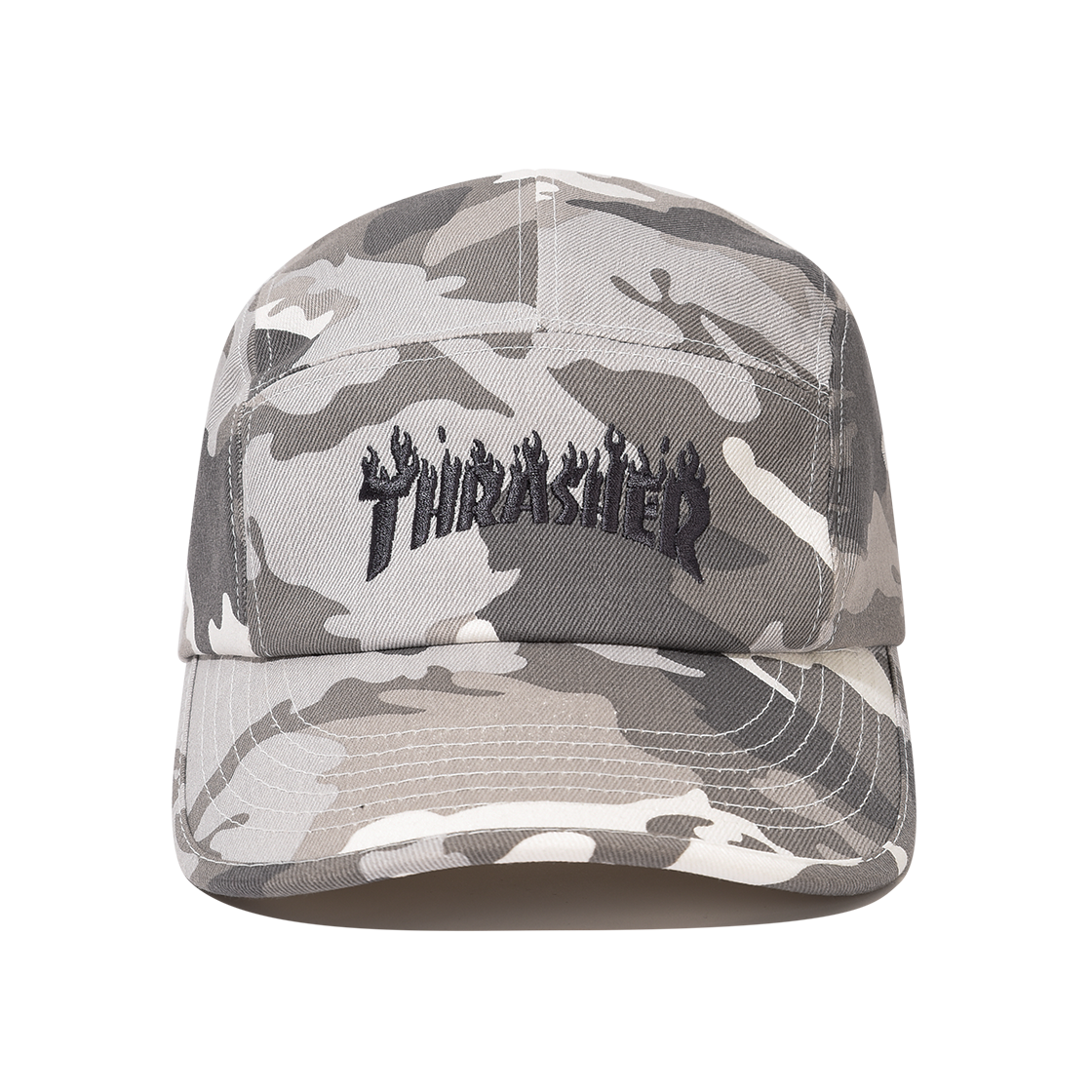 TR2503CA02LG THRASHER Flame Camo Camp Cap Light Gray