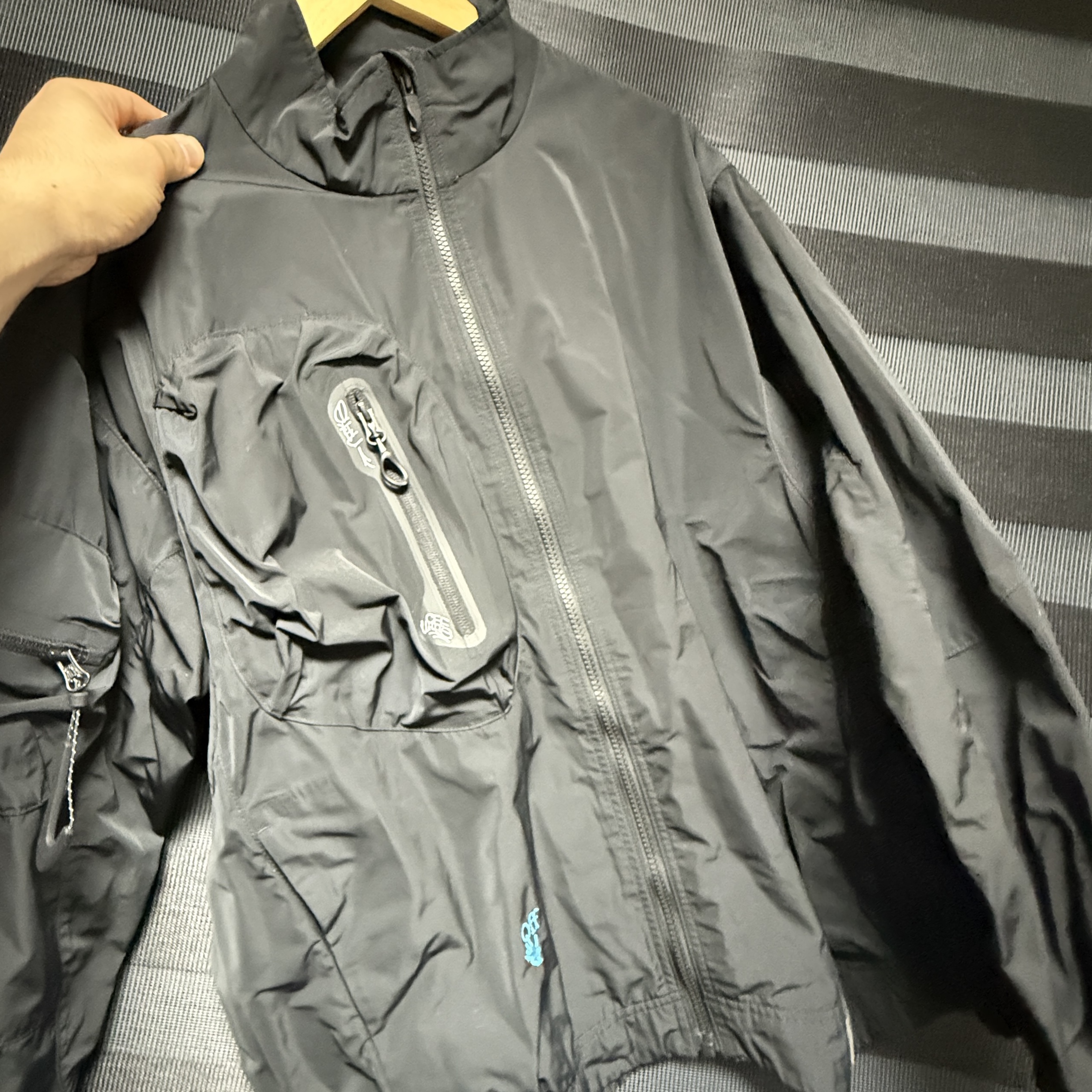 Nike x Off-White NRG Track Jacket Black - Asia 착용 스타일